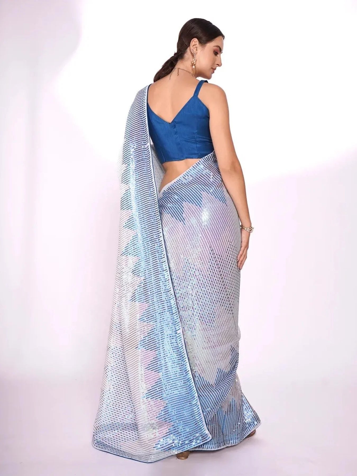 Beautiful Sequance Embroidery work in Georgette Fabric