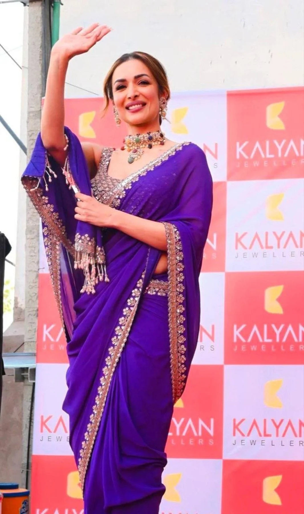 Party Wear Rangoli Silk Saree With Embroidery Work