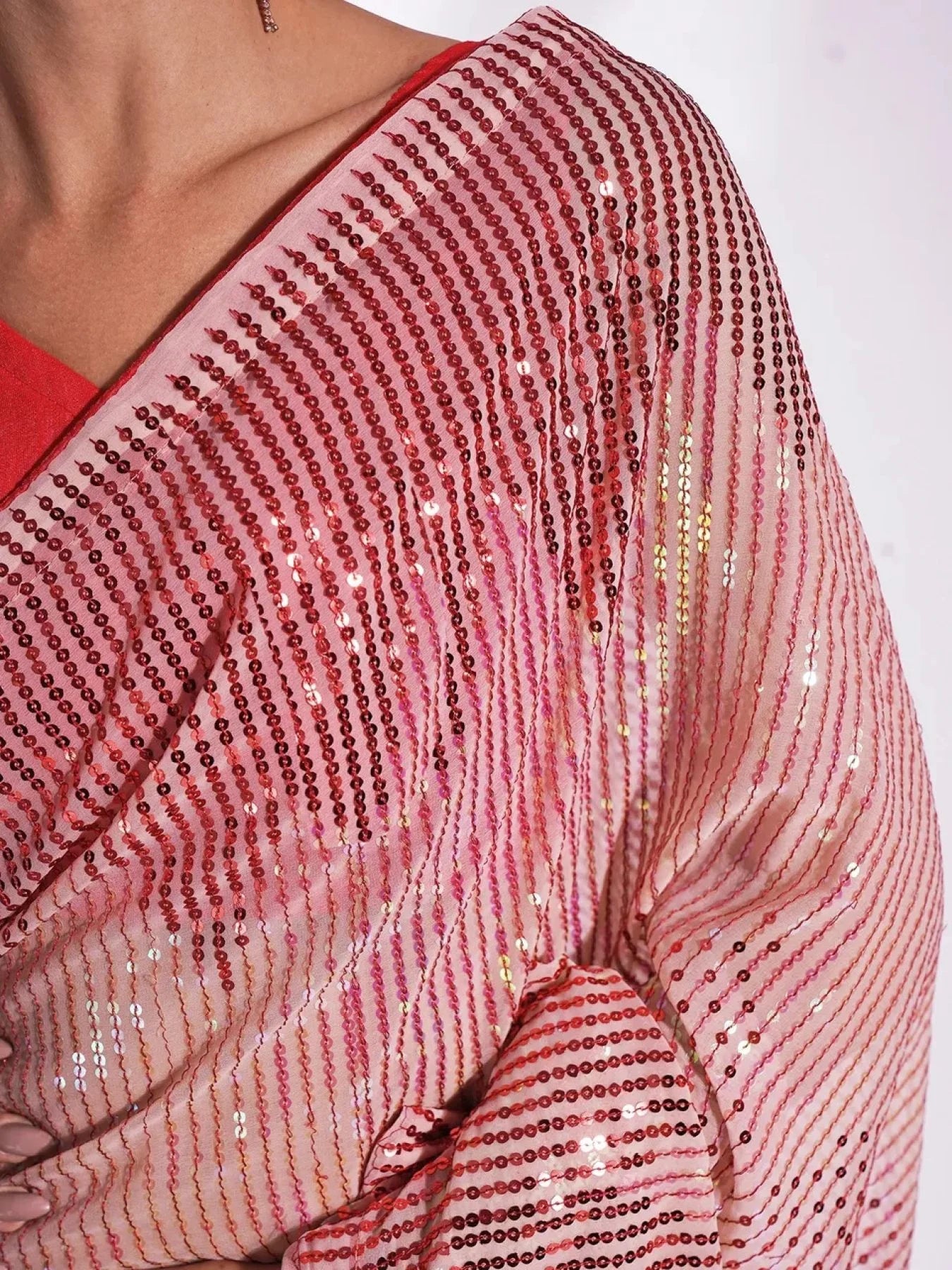 Beautiful Sequance Embroidery work in Georgette Fabric