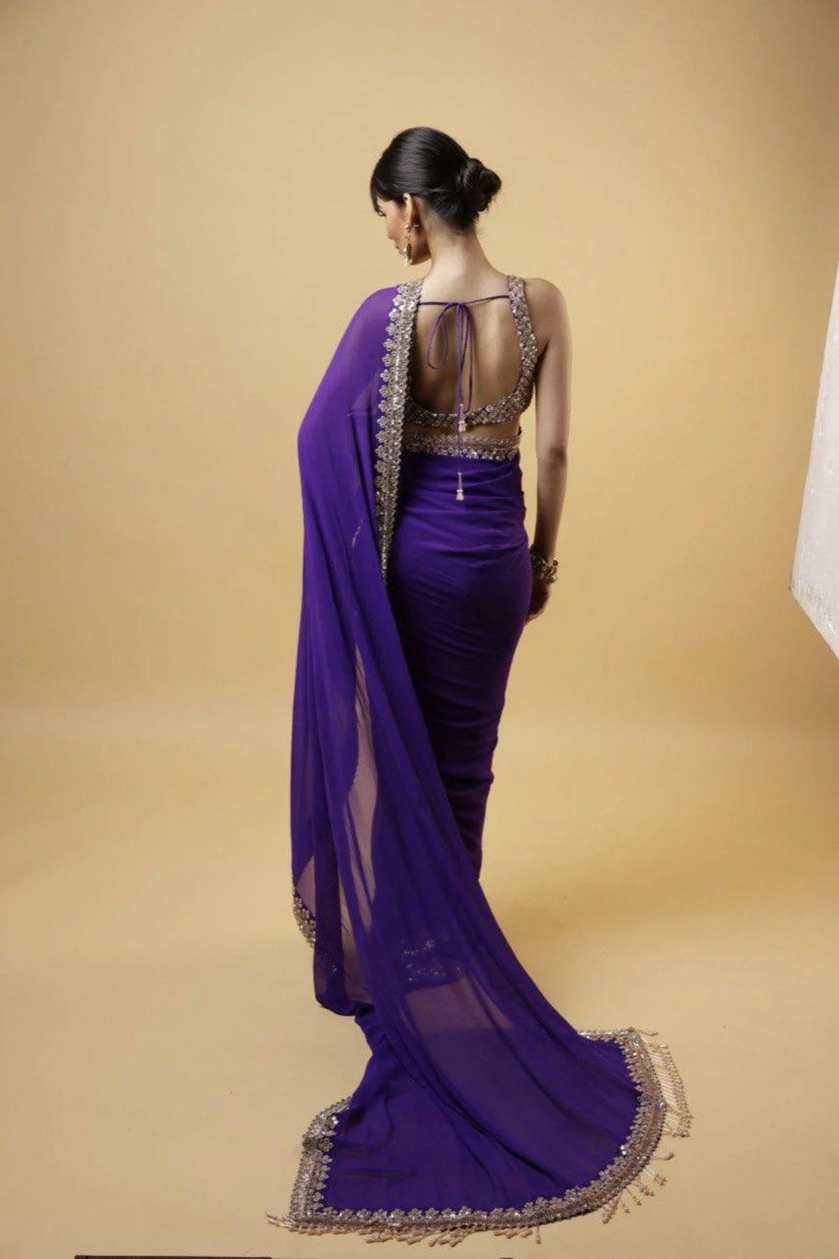 Party Wear Rangoli Silk Saree With Embroidery Work