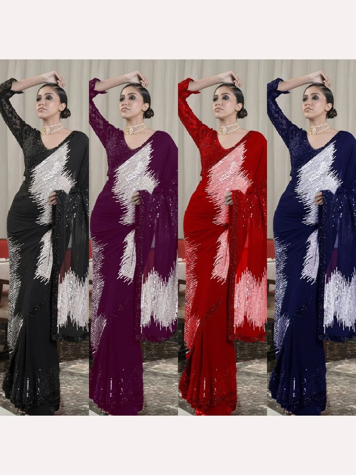 New Bollywood BlockBuster Sequence Design Saree Collection