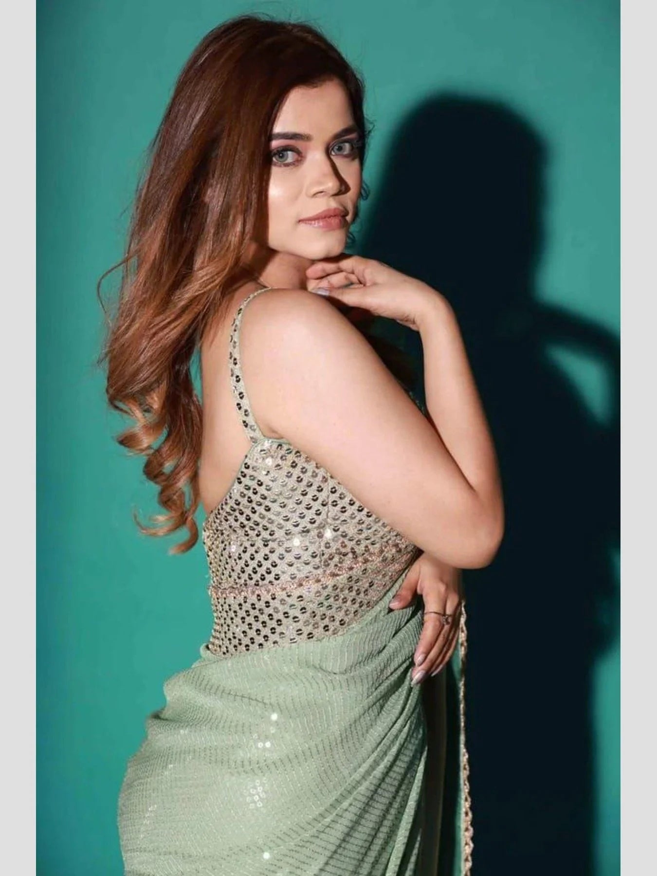 Most beautiful Georgette Sequence saree collection