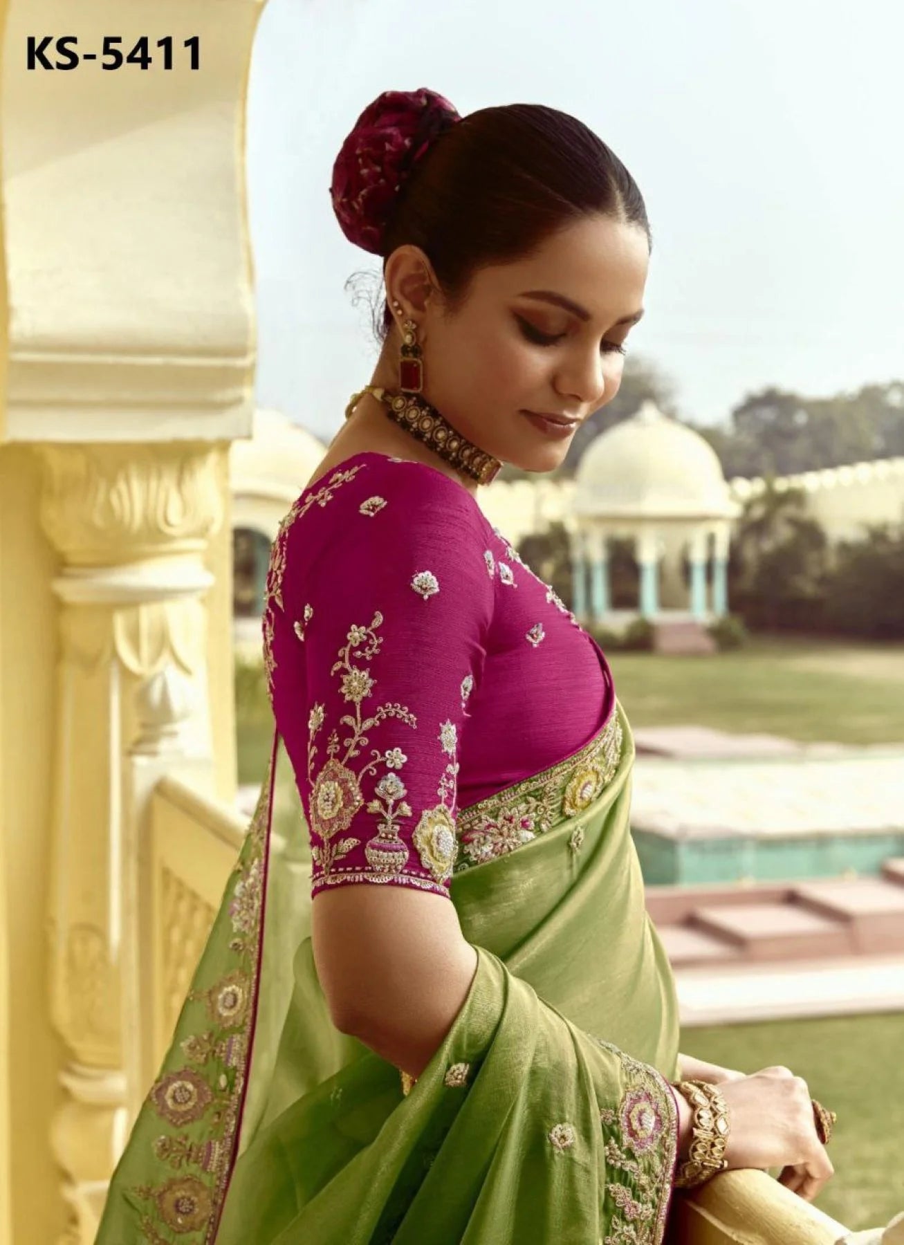 Party Perfection Designer Silk Saree with Embellished Blouse for Every Celebration