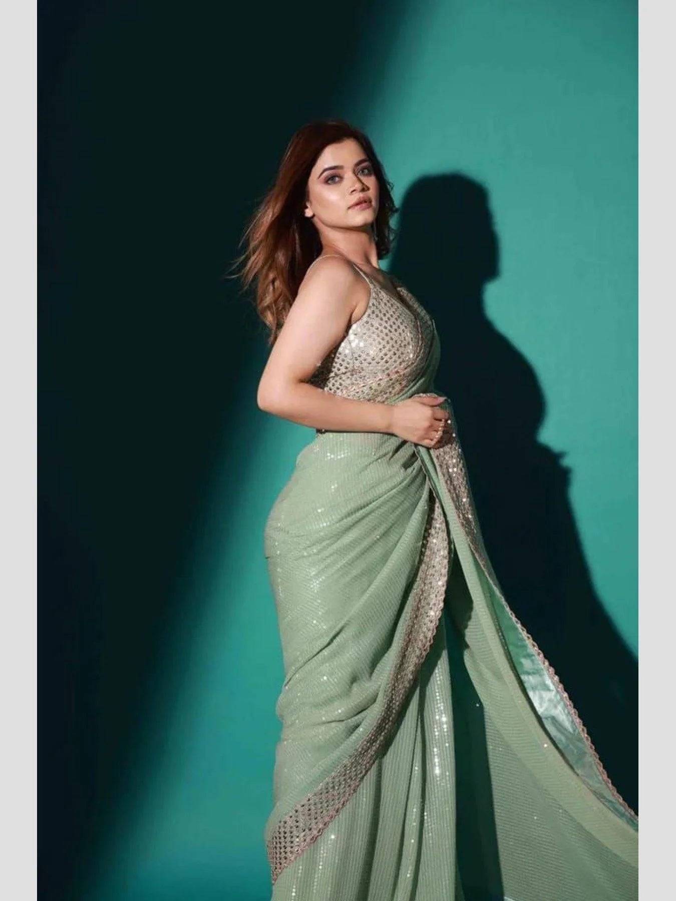 Most beautiful Georgette Sequence saree collection