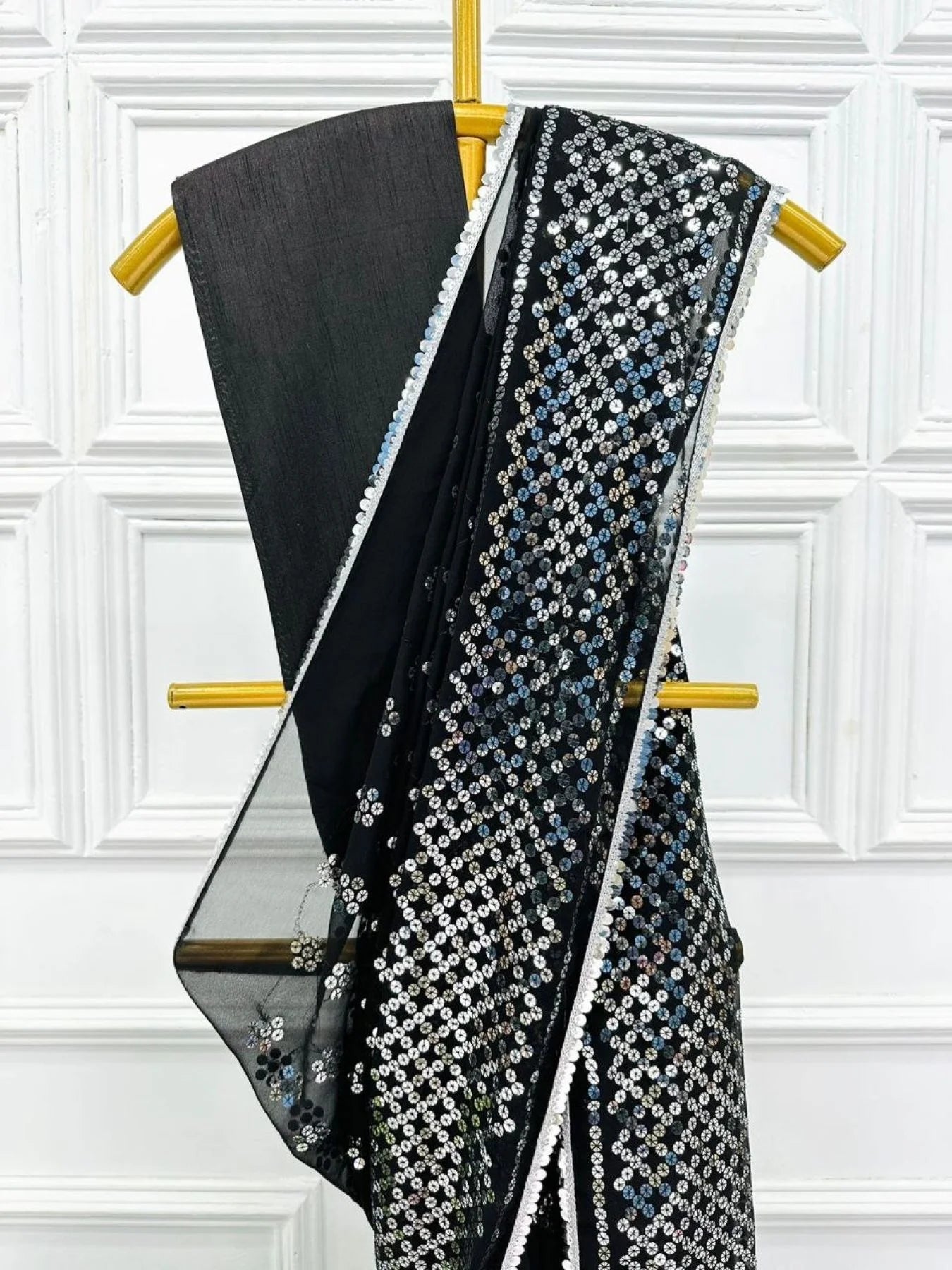 Bollywood Style Black Georgette saree