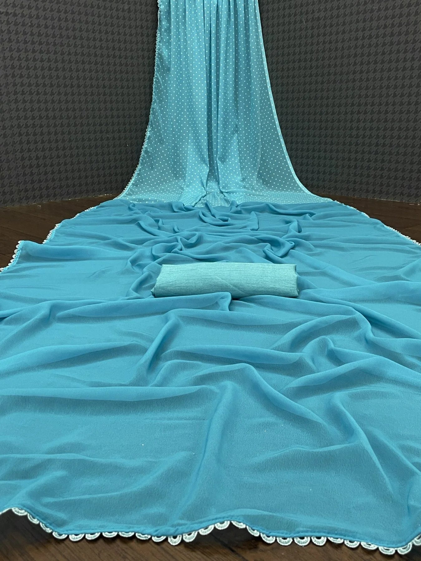Alia SkyBlue Georgette Saree Collection