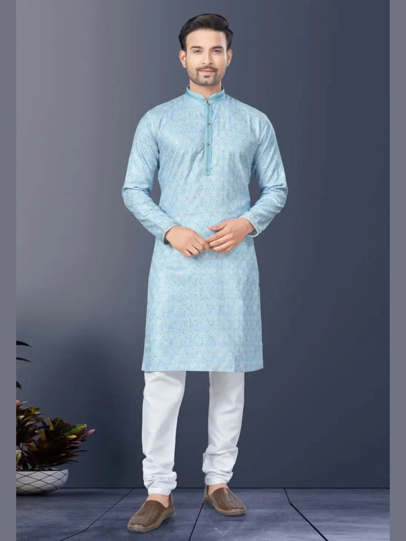 In Wholesale Rate Rayon lakhnowi Kurta Pajama Collection in Surat