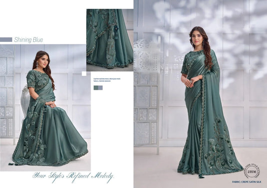 Designer Partywear Saree Collection - Mohmanthan Majestica