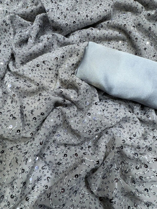 Celebrity style Heavy Georgette Sequence saree collection