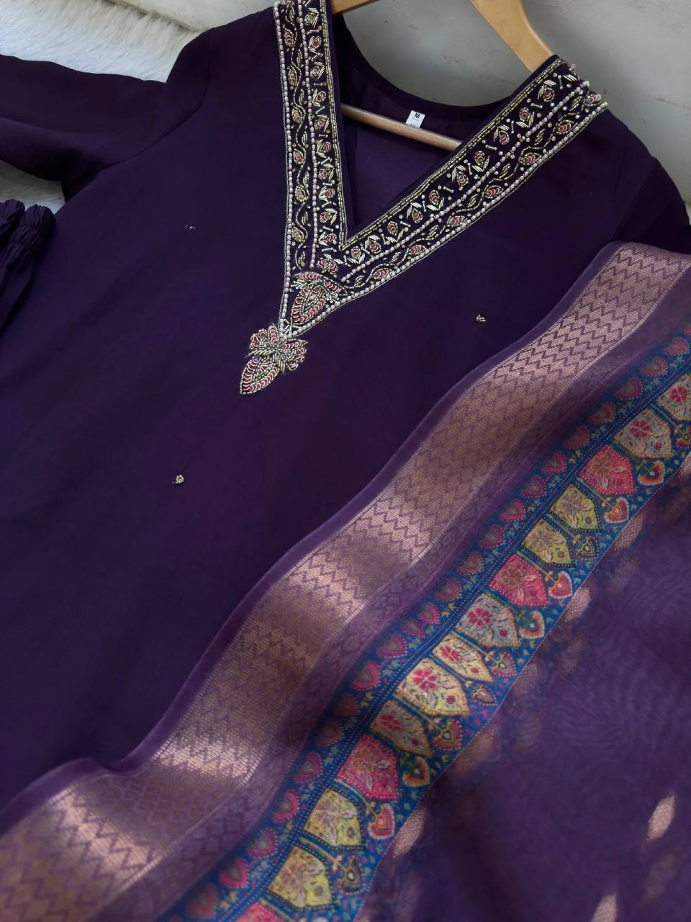 Festive Wear Roman Silk Kurti Set with Miyani Pant Digital Chanderi Dupatta Elegant 3PC Outfit Supplier Collection for Clothing Wholesalers