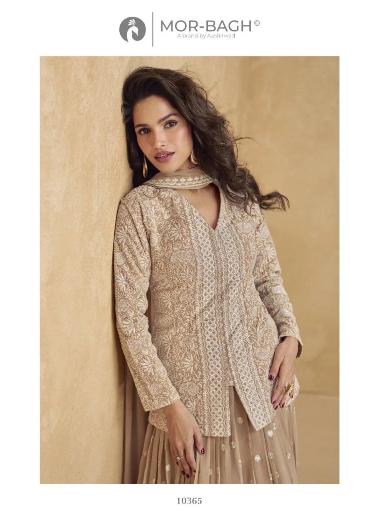 Jhasi Designer Georgette Sharara Suit Collection Heavy Embroidered Wedding Wear At Best Price