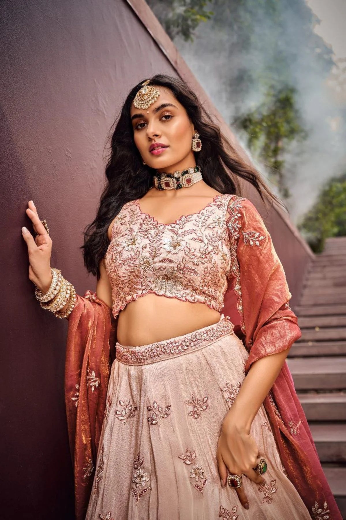 Viscose Embroidered Lehenga Choli Best Price from Surat Textile Exporter Manufacturer