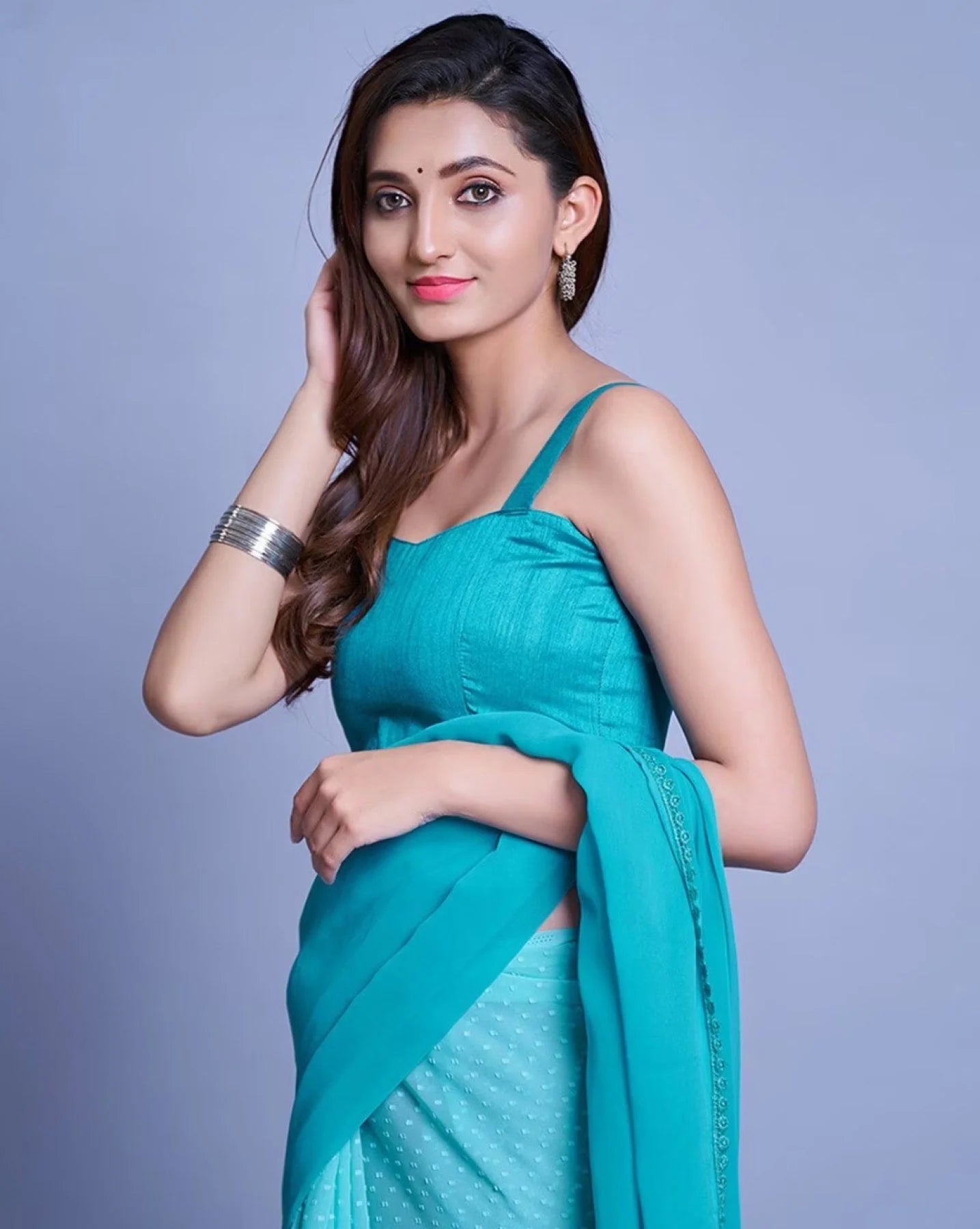 Alia SkyBlue Georgette Saree Collection