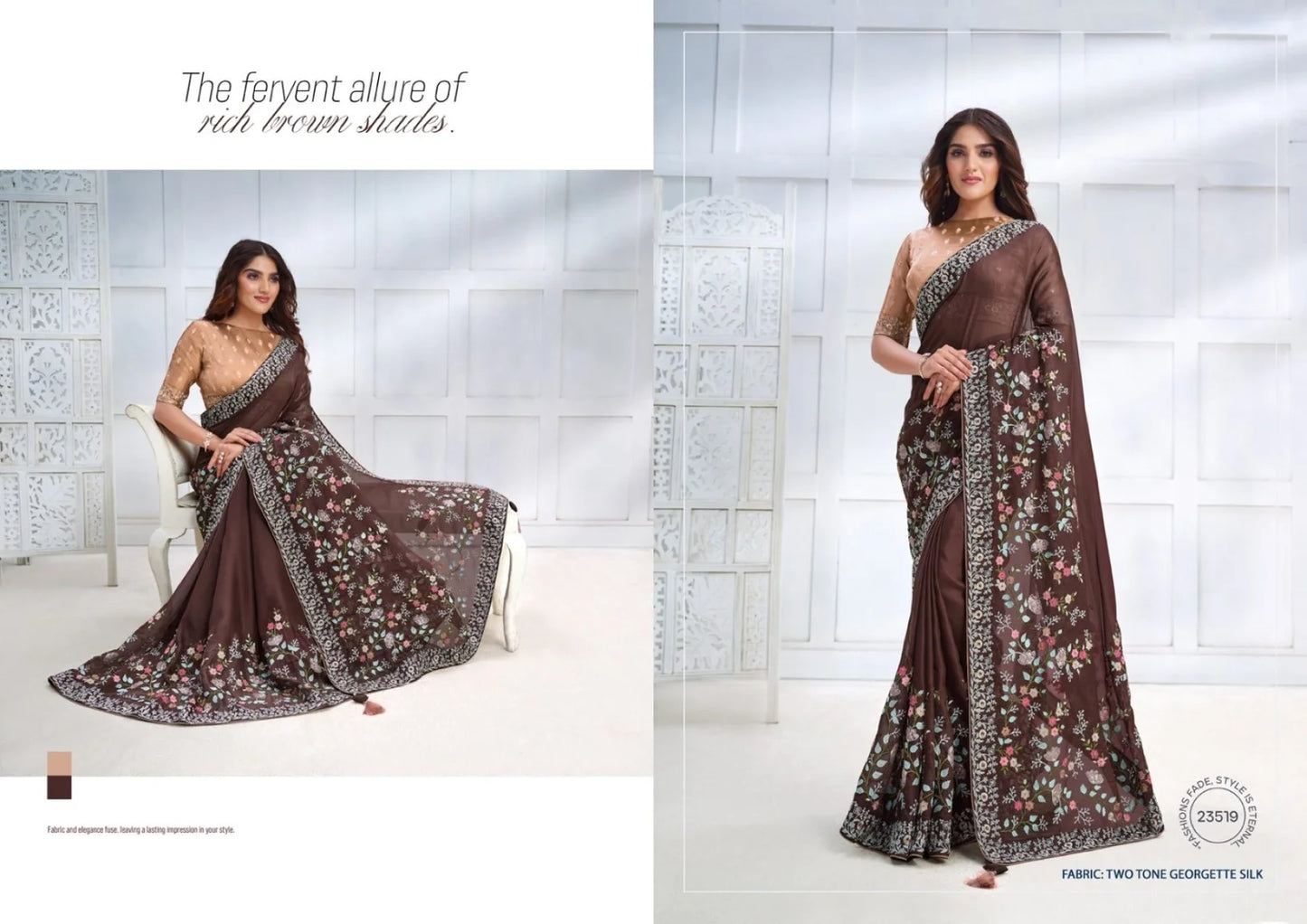 Designer Partywear Saree Collection - Mohmanthan Majestica
