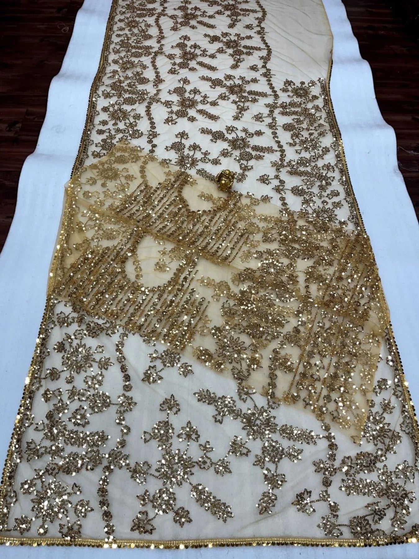 New Trending Bollywood BlockBuster Sequins Design Saree