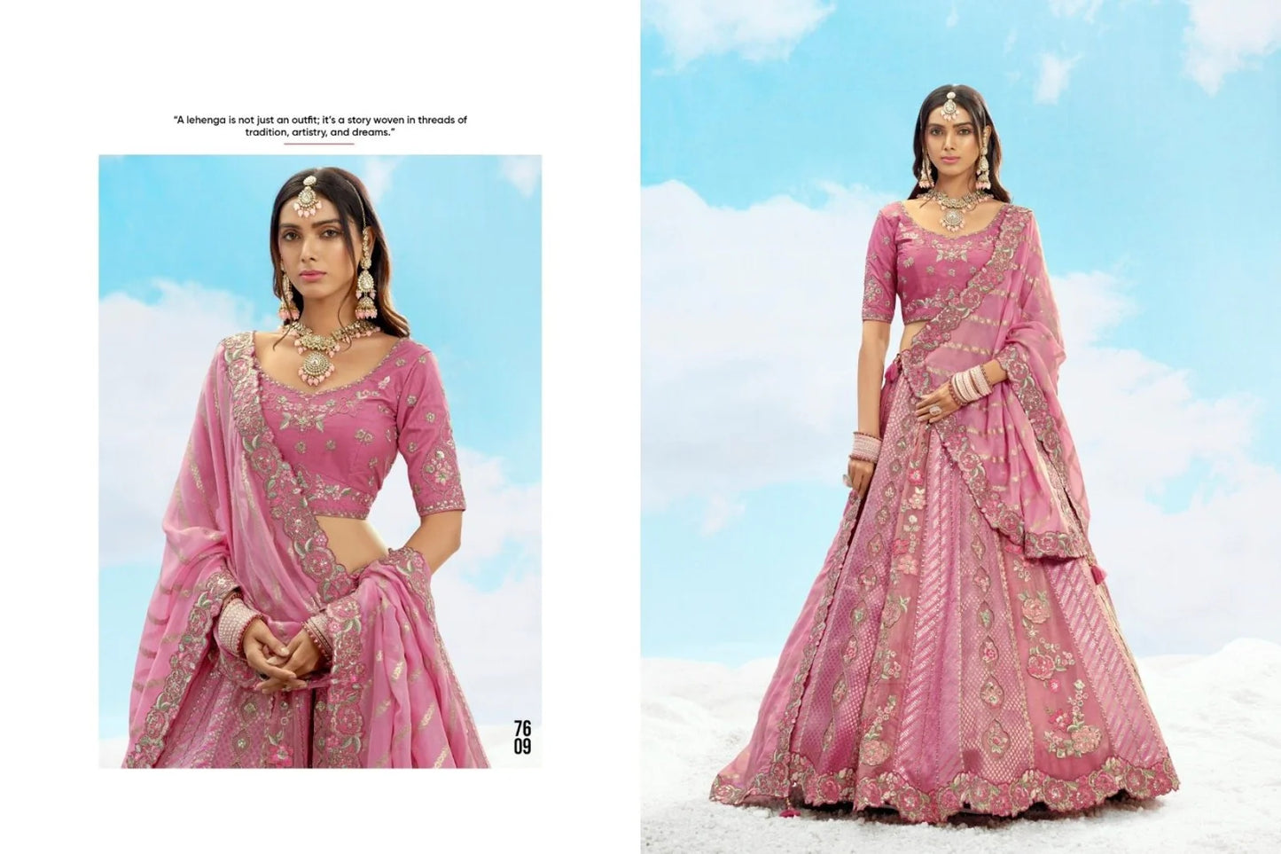 Traditional Bridal Lehenga with Embroidered Silk Blouse Best Price Wholesale
