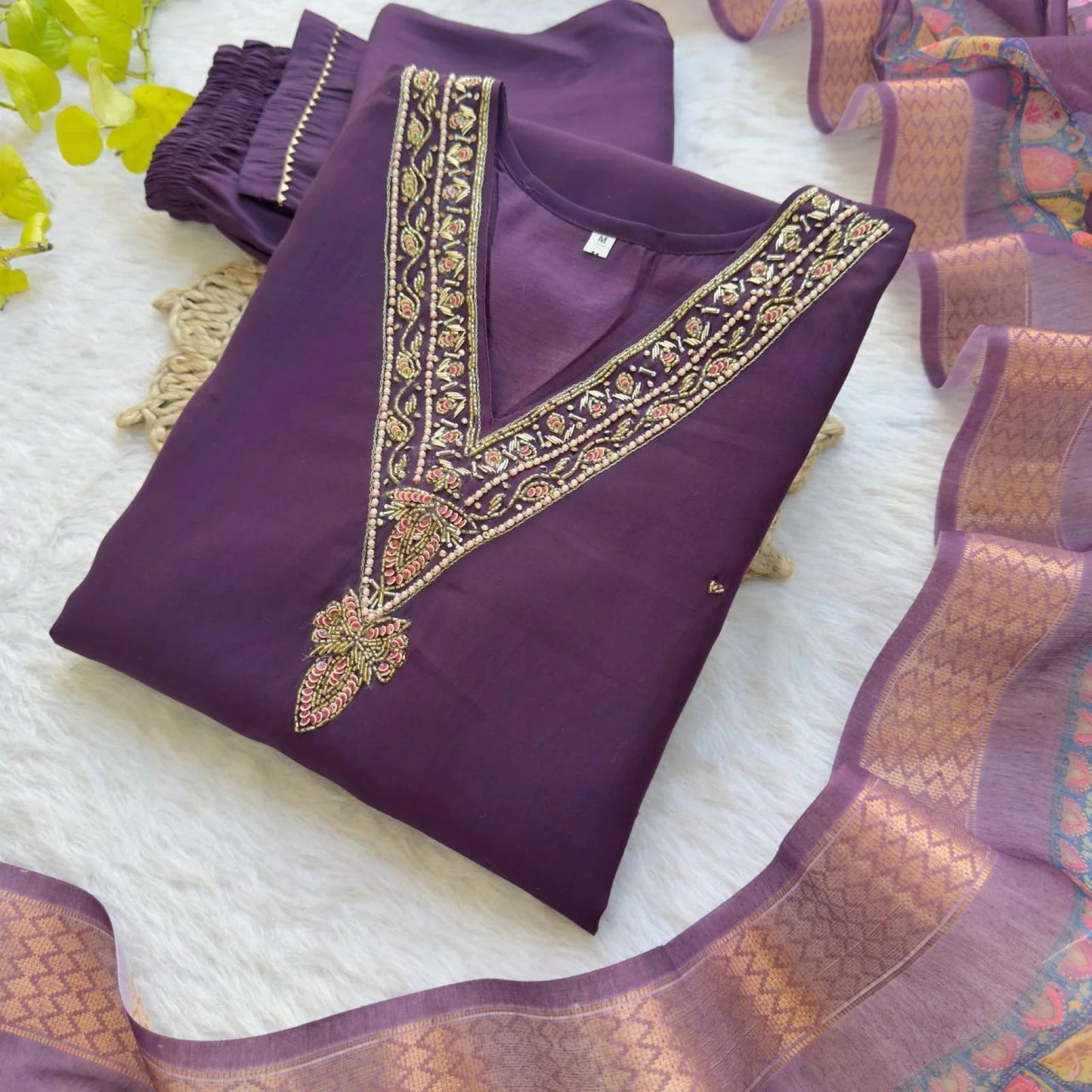 Festive Wear Roman Silk Kurti Set with Miyani Pant Digital Chanderi Dupatta Elegant 3PC Outfit Supplier Collection for Clothing Wholesalers