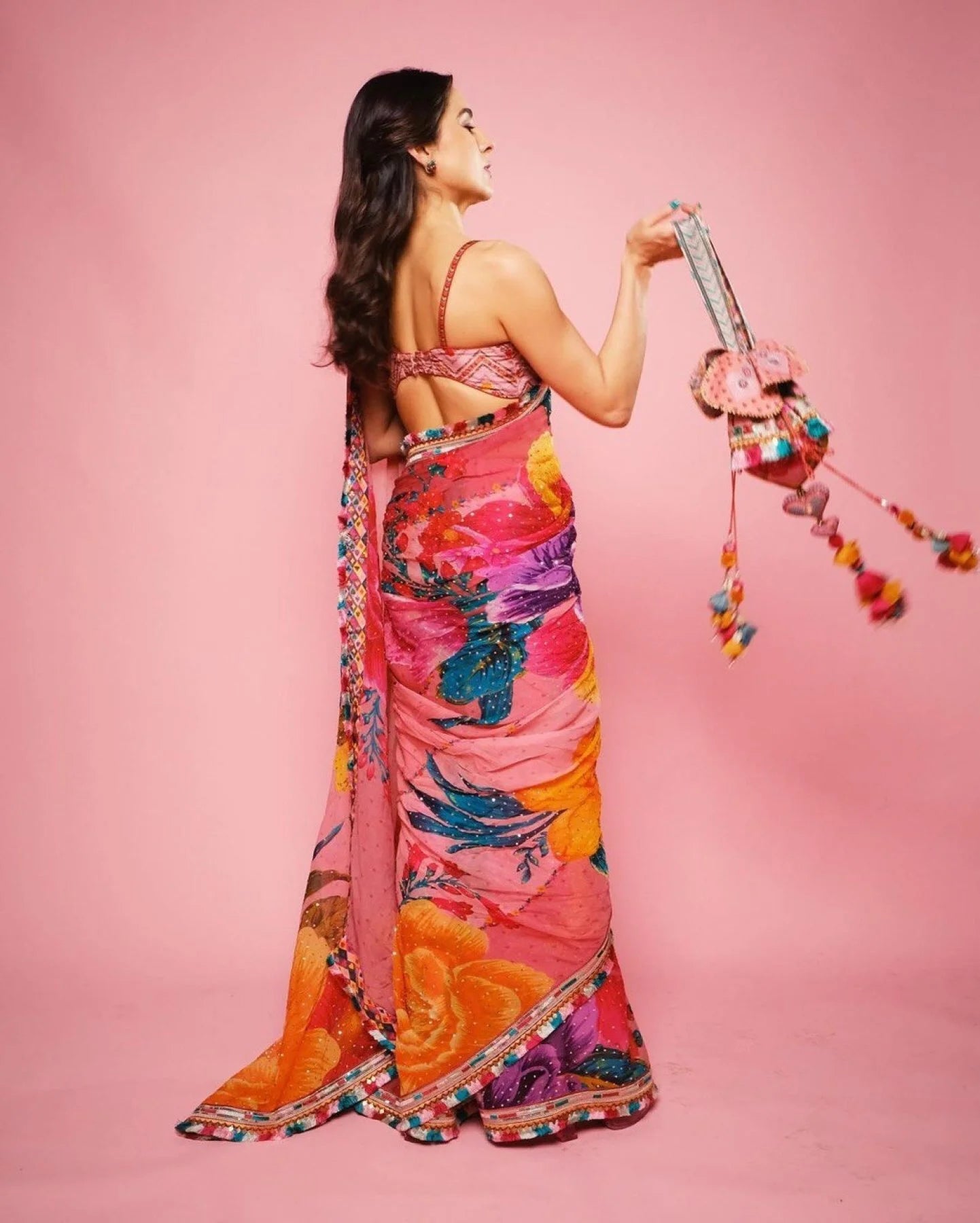 Pure Jimmy Organza Digital Printed saree