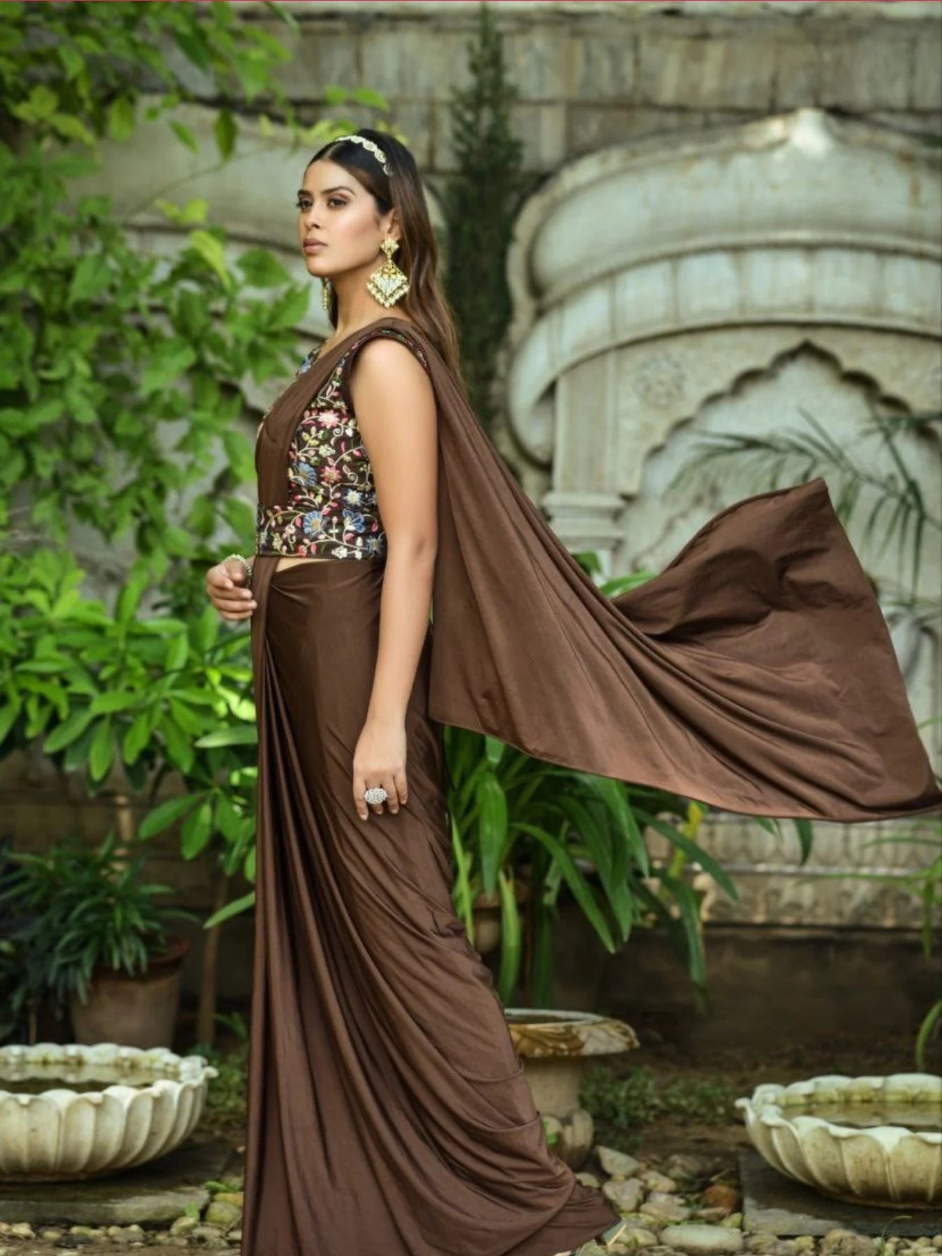 Premium Malai Pure Lycra Saree