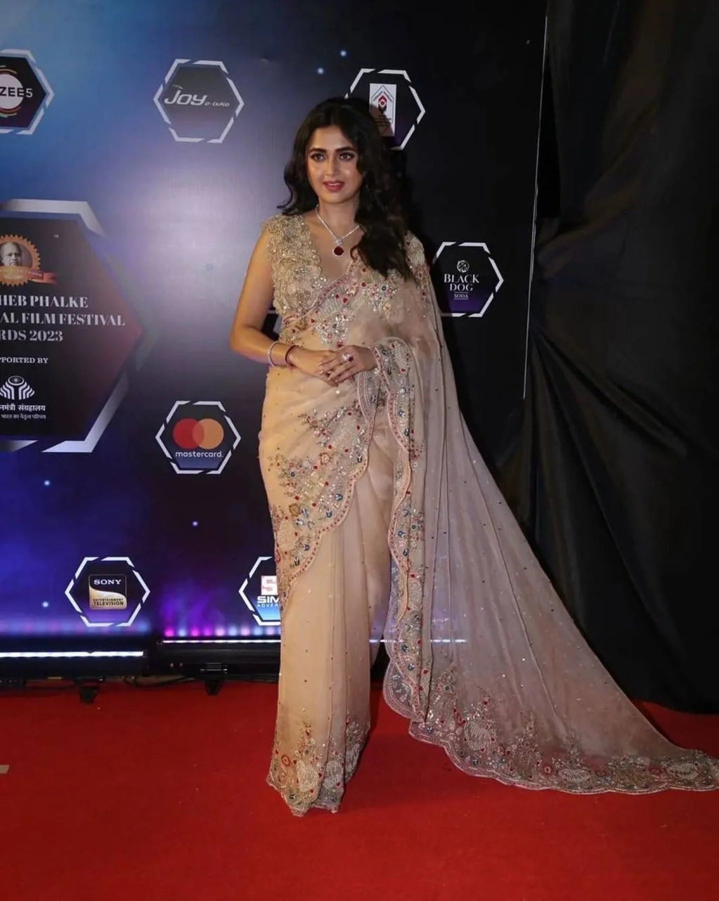 Launching new superhit trending embroidered saree
