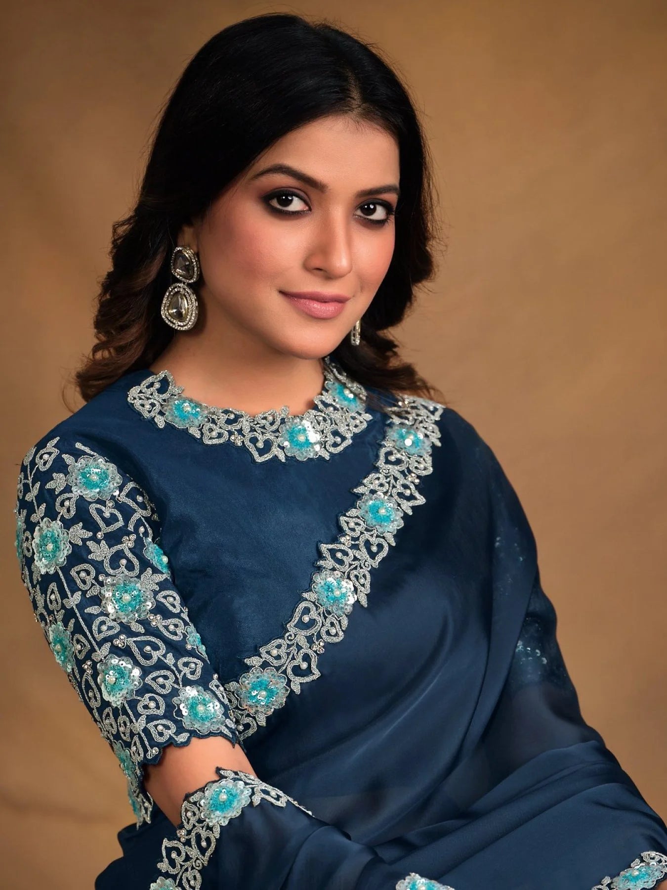 Satin Silk Heavy Cording Work Wedding Bridal Saree Available by Surat Wholesaler