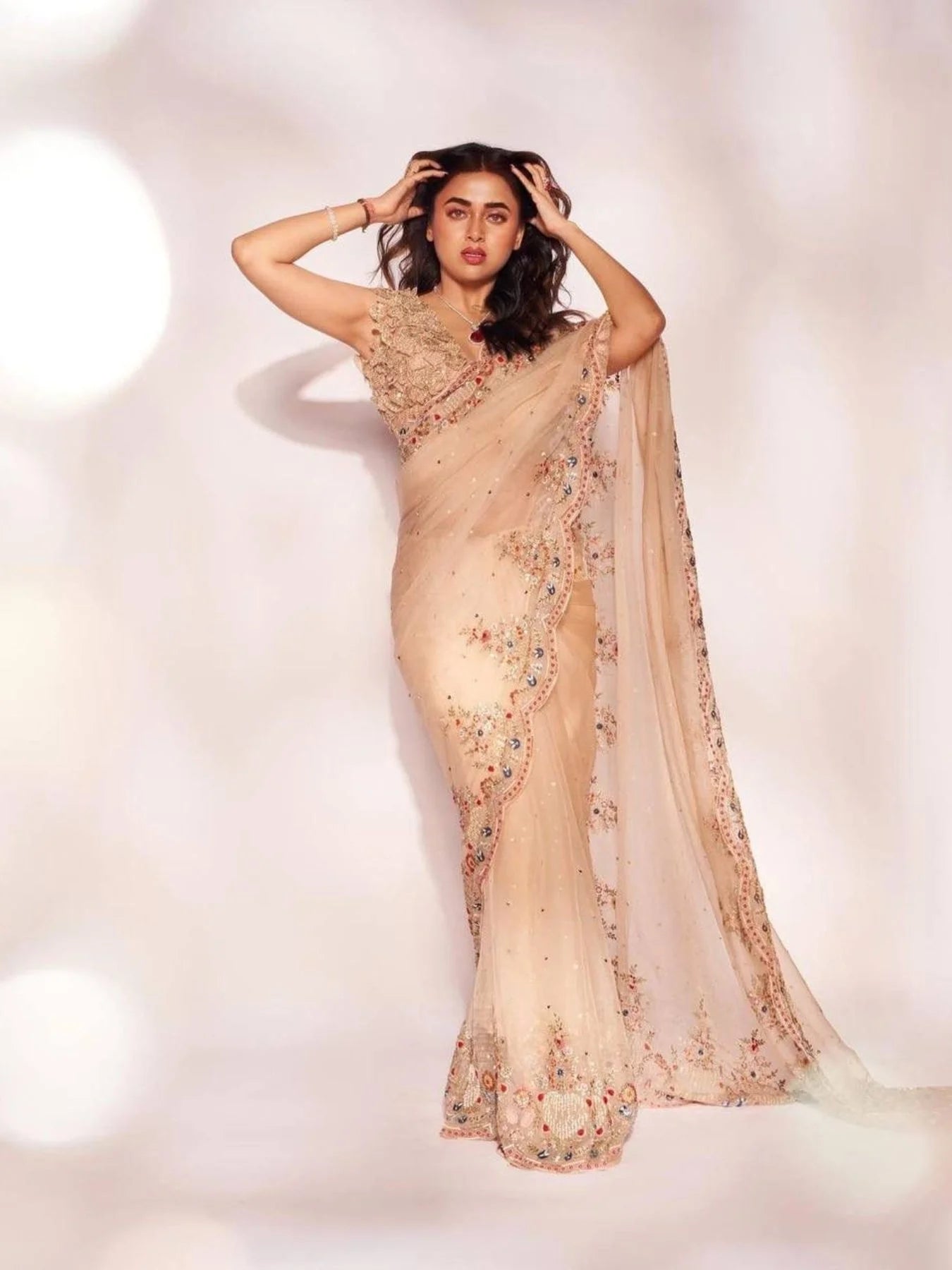 Launching new superhit trending embroidered saree
