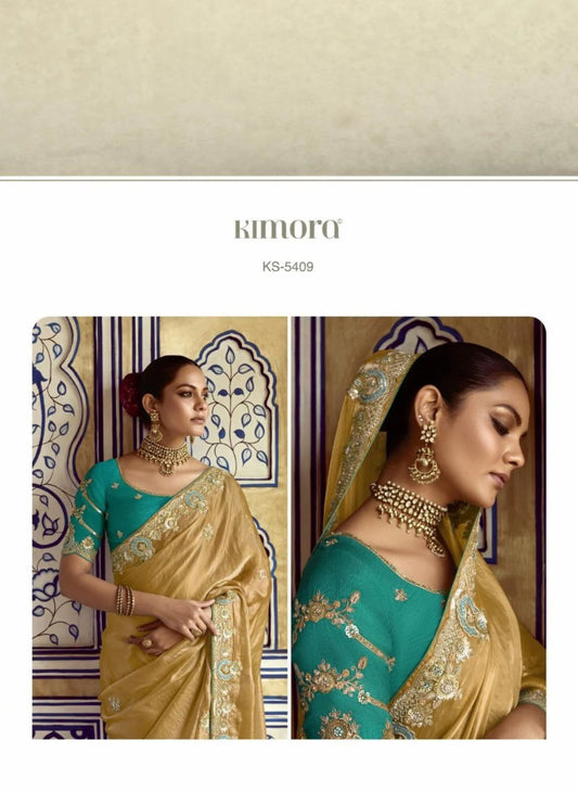 Festive Silk Wedding Saree with Embellished Blouse Designer Elegance at Lowest Price