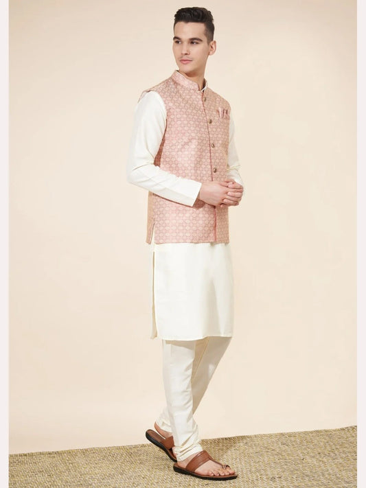 Wedding Special Heavy Jequard in New Designe Mens Kurta Pajama With Koti
