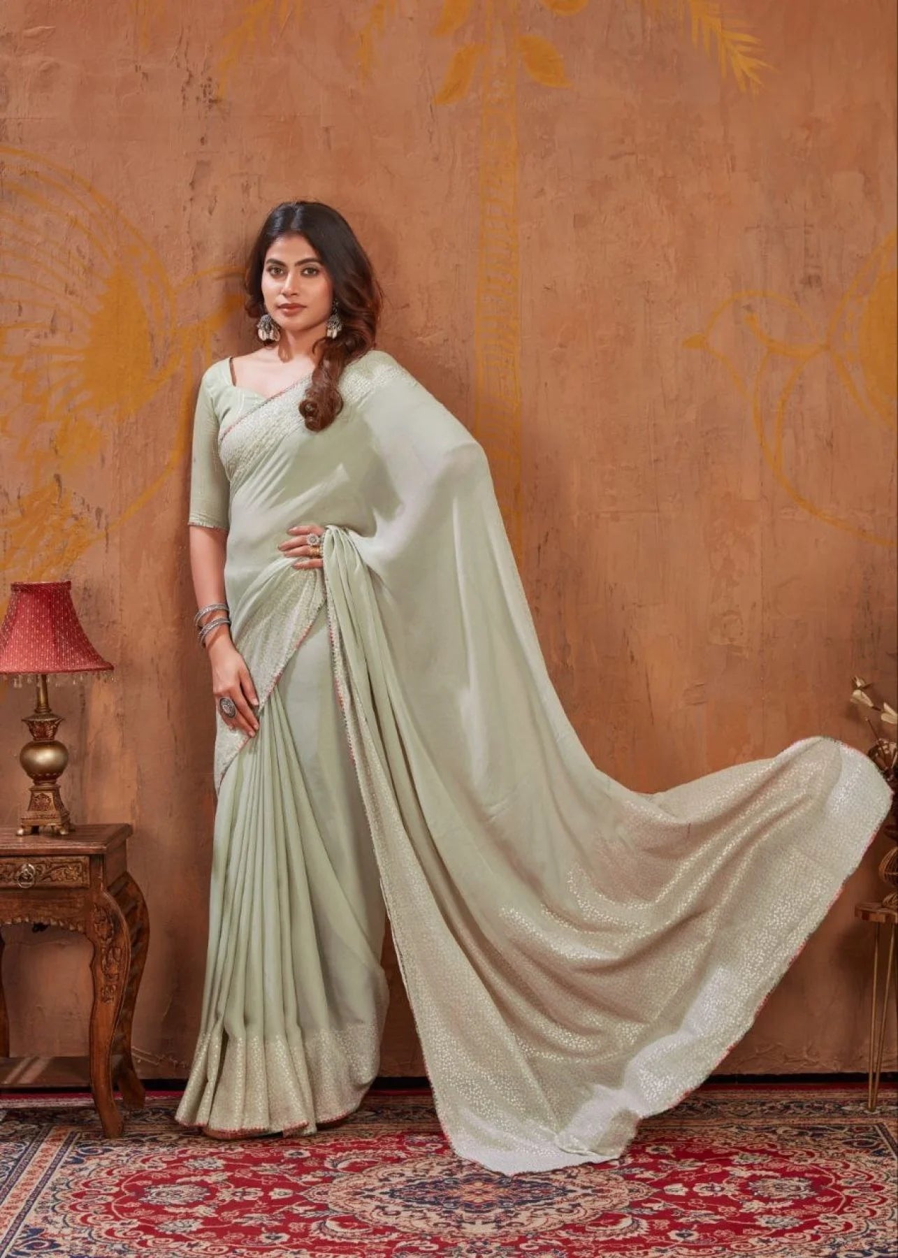 Triva Catalog – Exclusive Moss Stich Foil Set with Cutwork Border