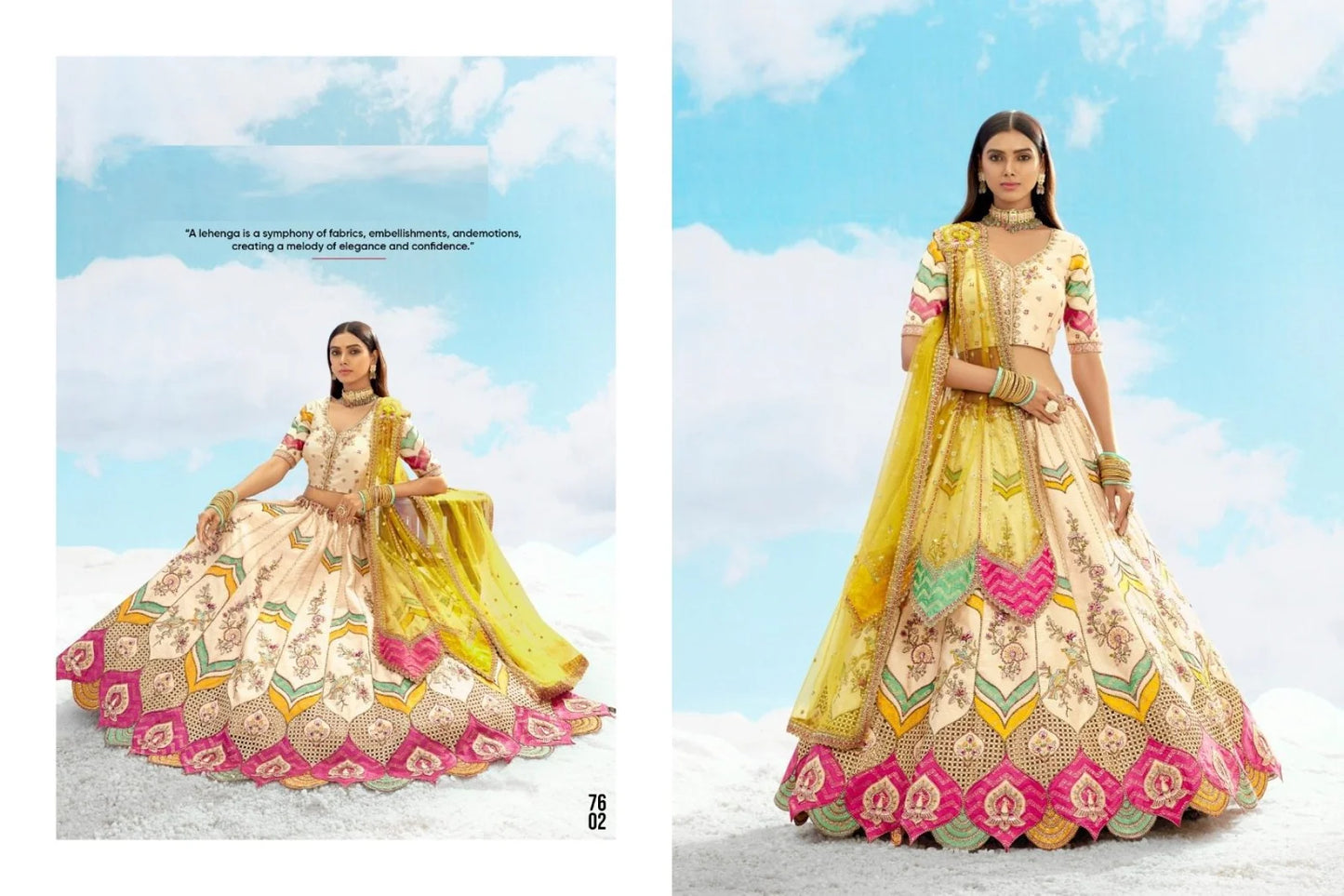 Cream Color Embroidered Wedding Lehenga Choli With Dupatta