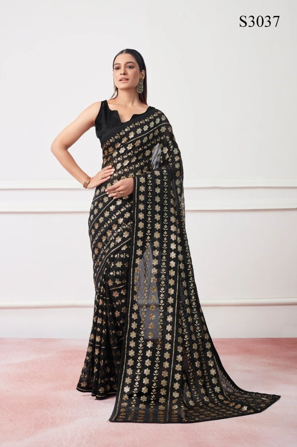 Exclusive Party Wear Georgette & Net Sarees - Vandini Catalog