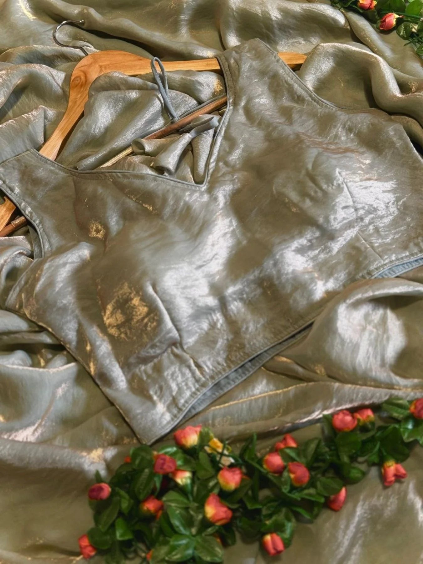 Special Golden Shaded Party Wear Saree