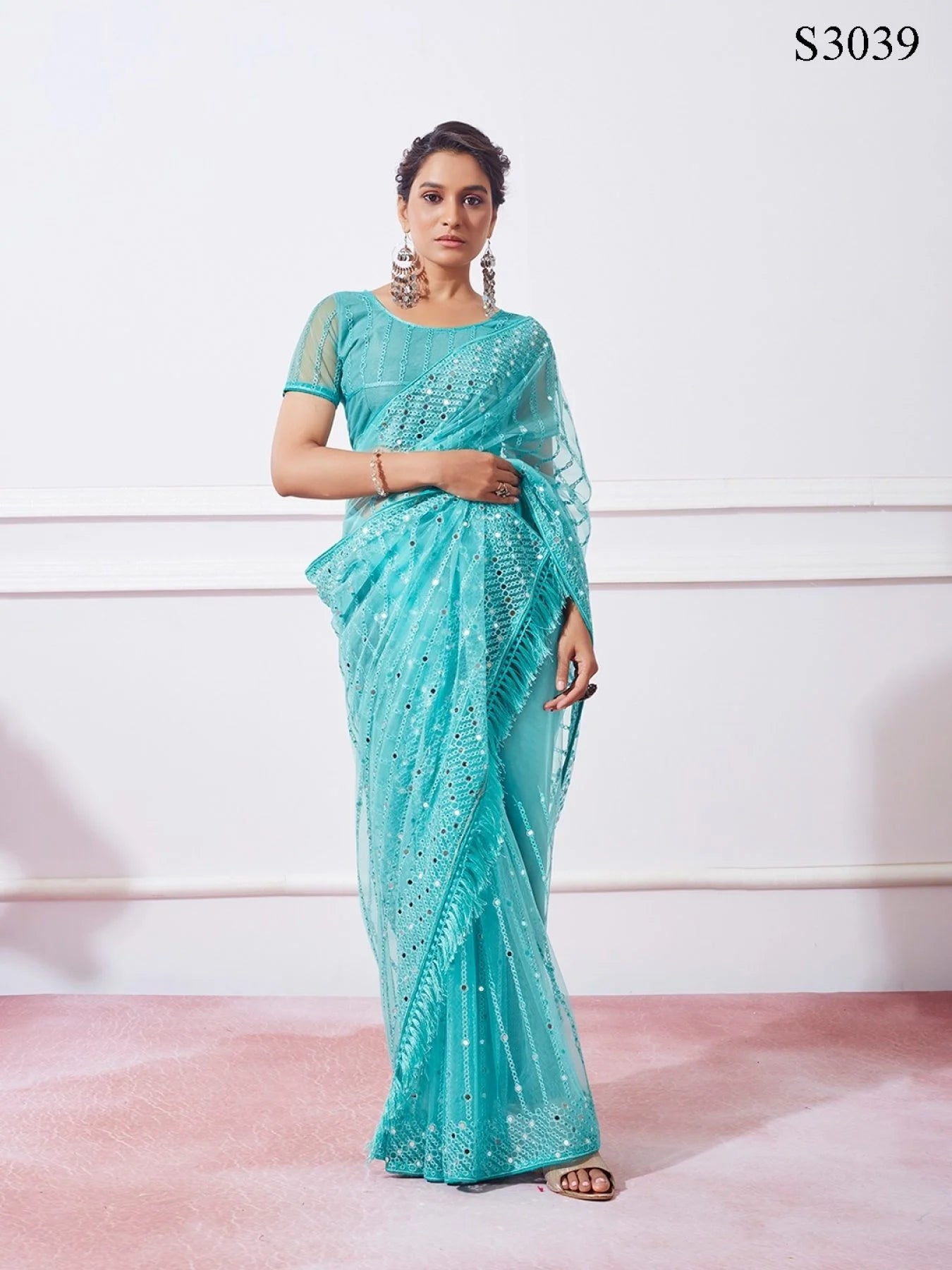 Exclusive Party Wear Georgette & Net Sarees - Vandini Catalog