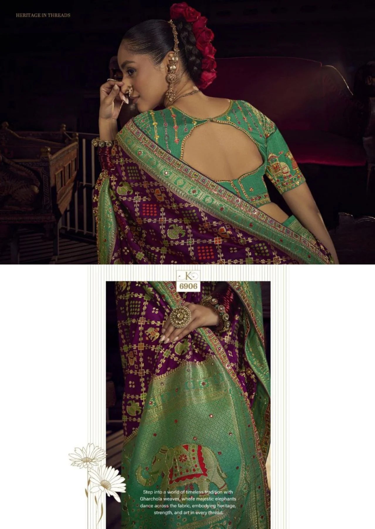 Pure Viscose Dola Fancy Lace Border Wedding Saree with Handwork Blouse Available At Low Price