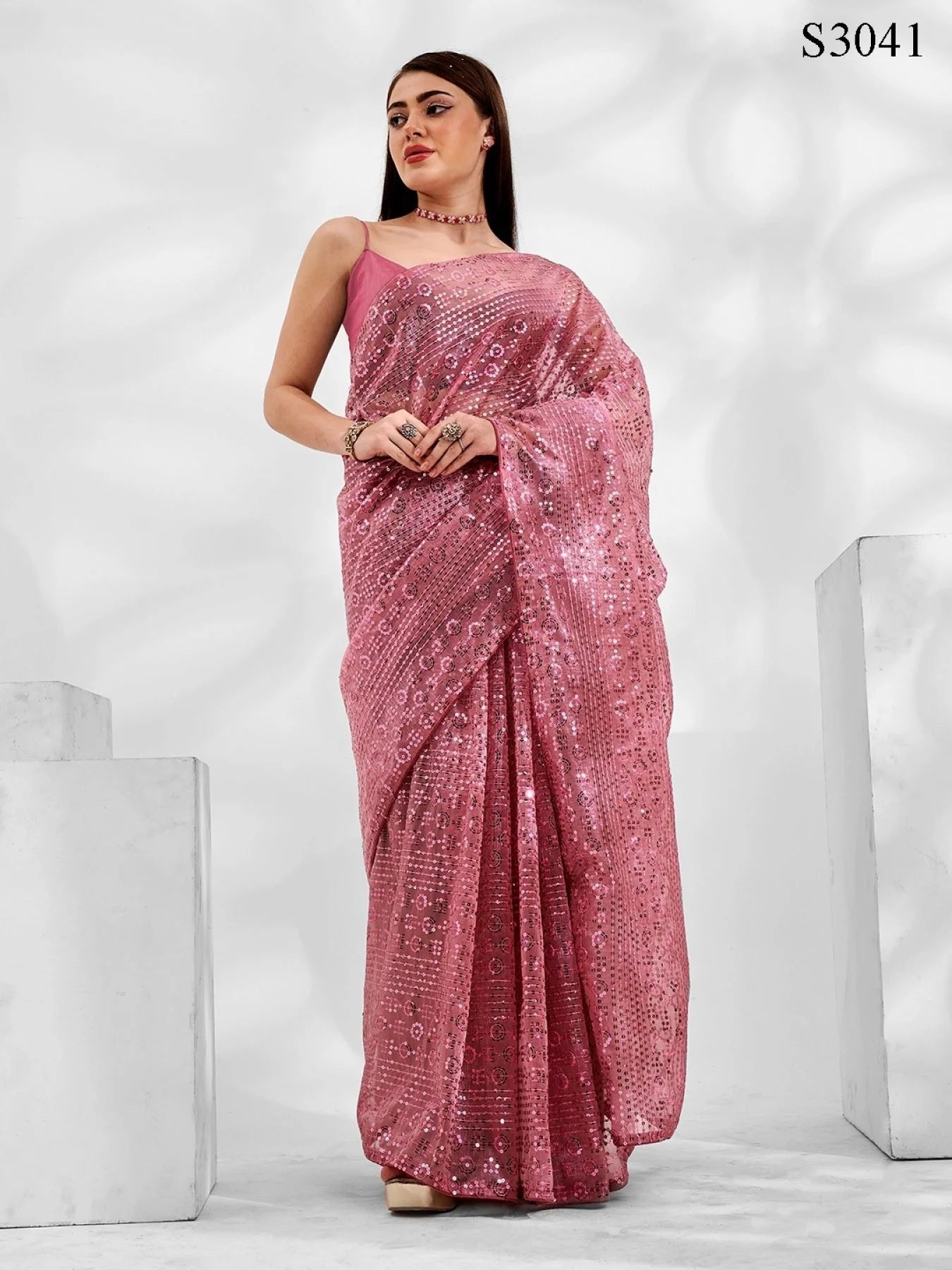 Exclusive Party Wear Georgette & Net Sarees - Vandini Catalog