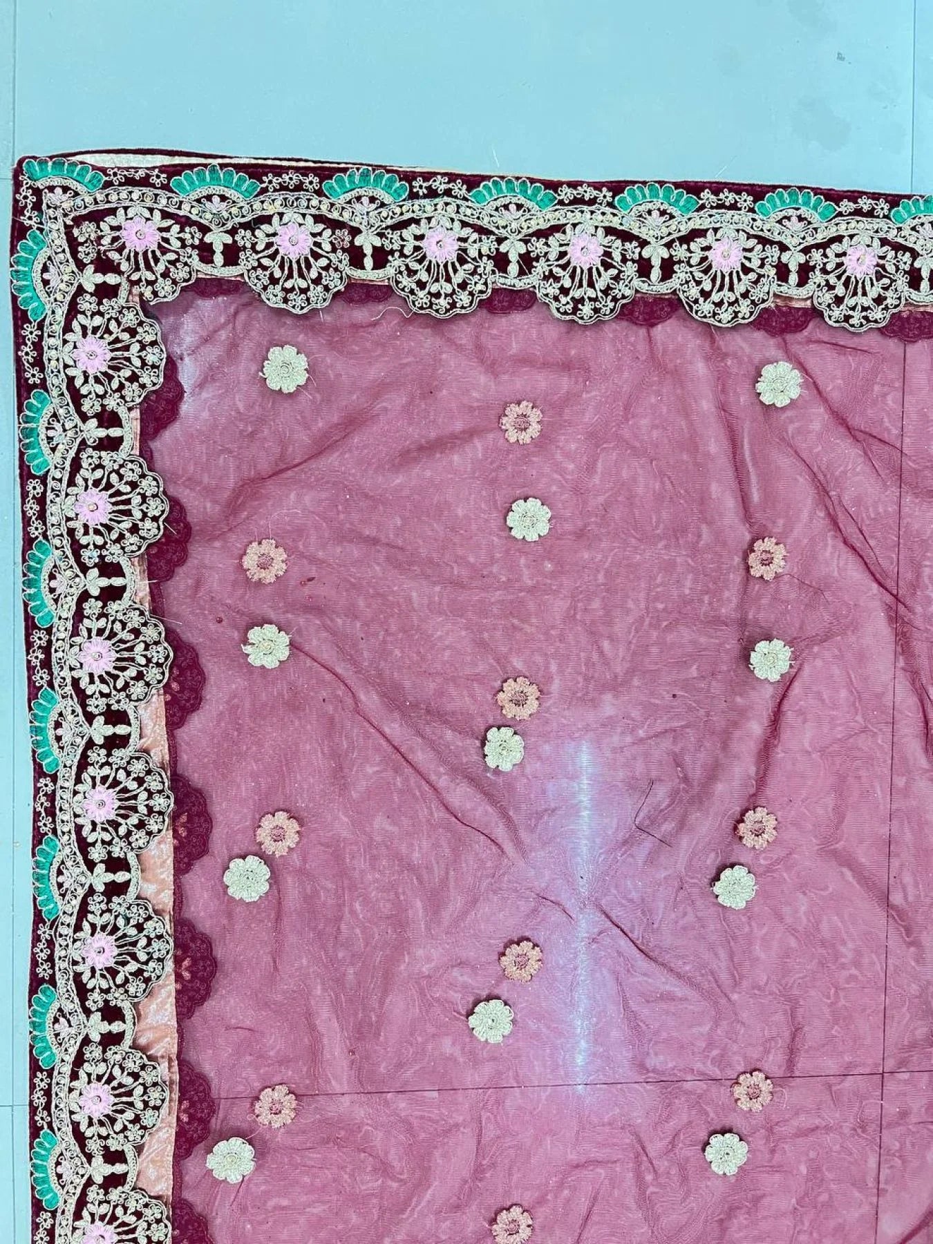 Designer Maroon Velvet Bridal Lehenga with Heavy Badla Zari Diamond Work Wholesale Manufacturer Rate by RoyalExport