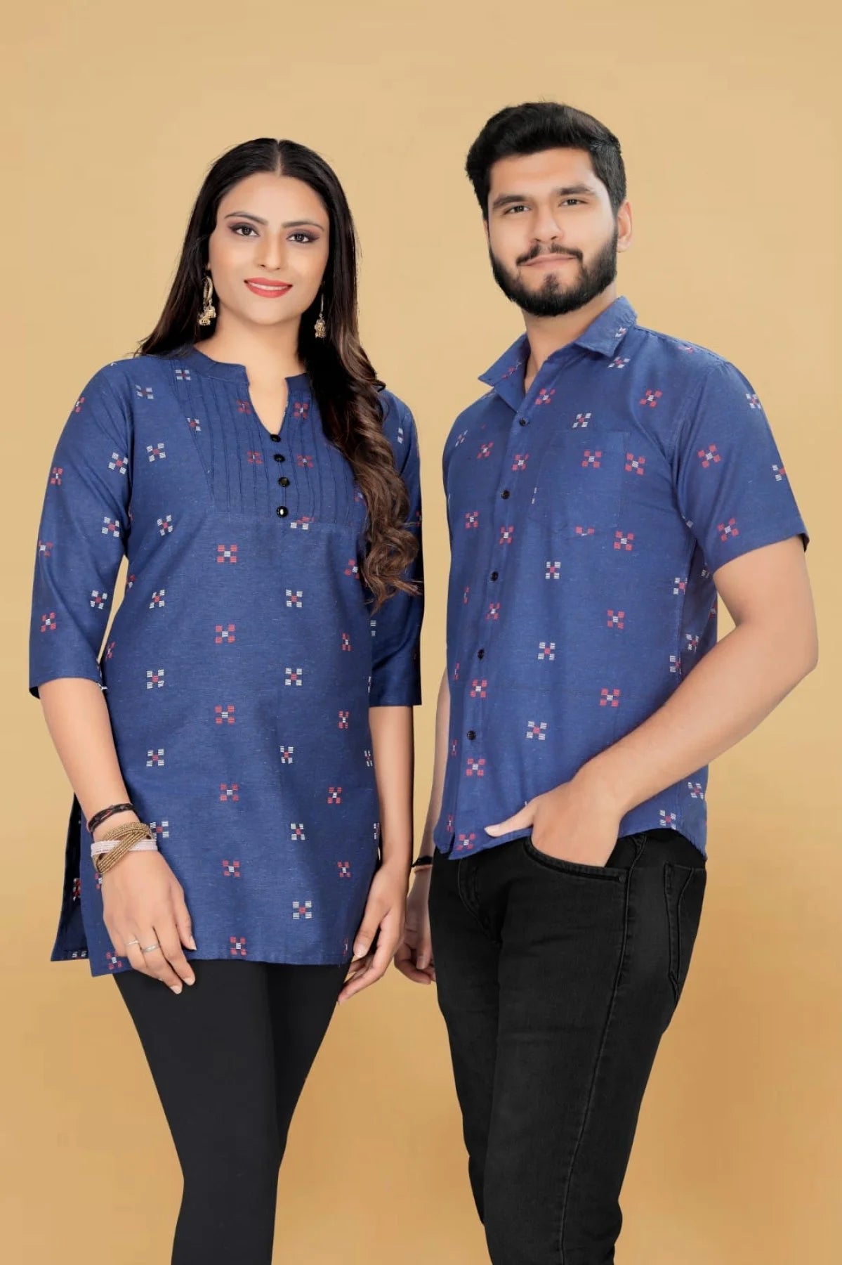 Presenting Tunic top& Short Kurta Couple combo