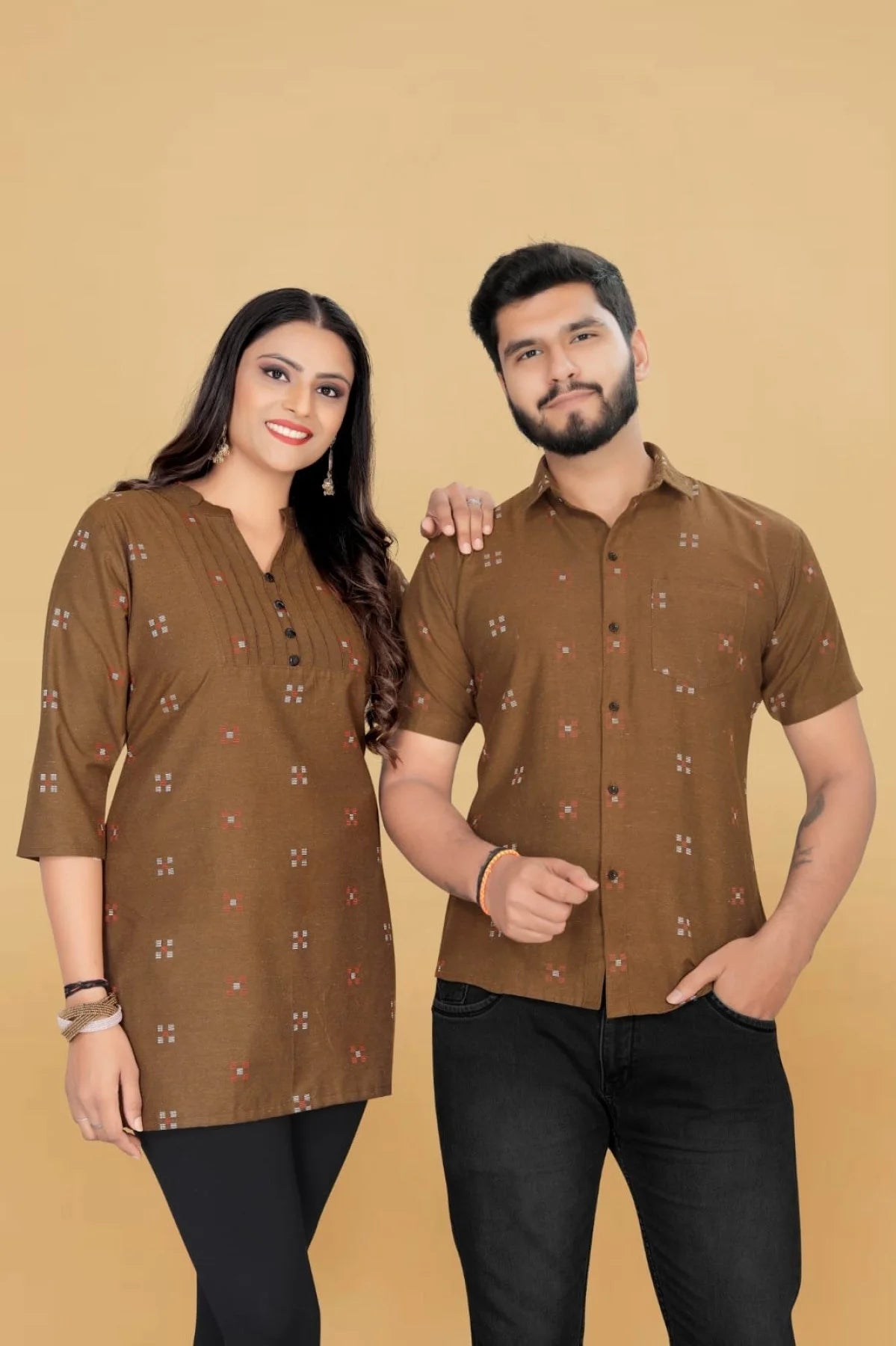 Presenting Tunic top& Short Kurta Couple combo