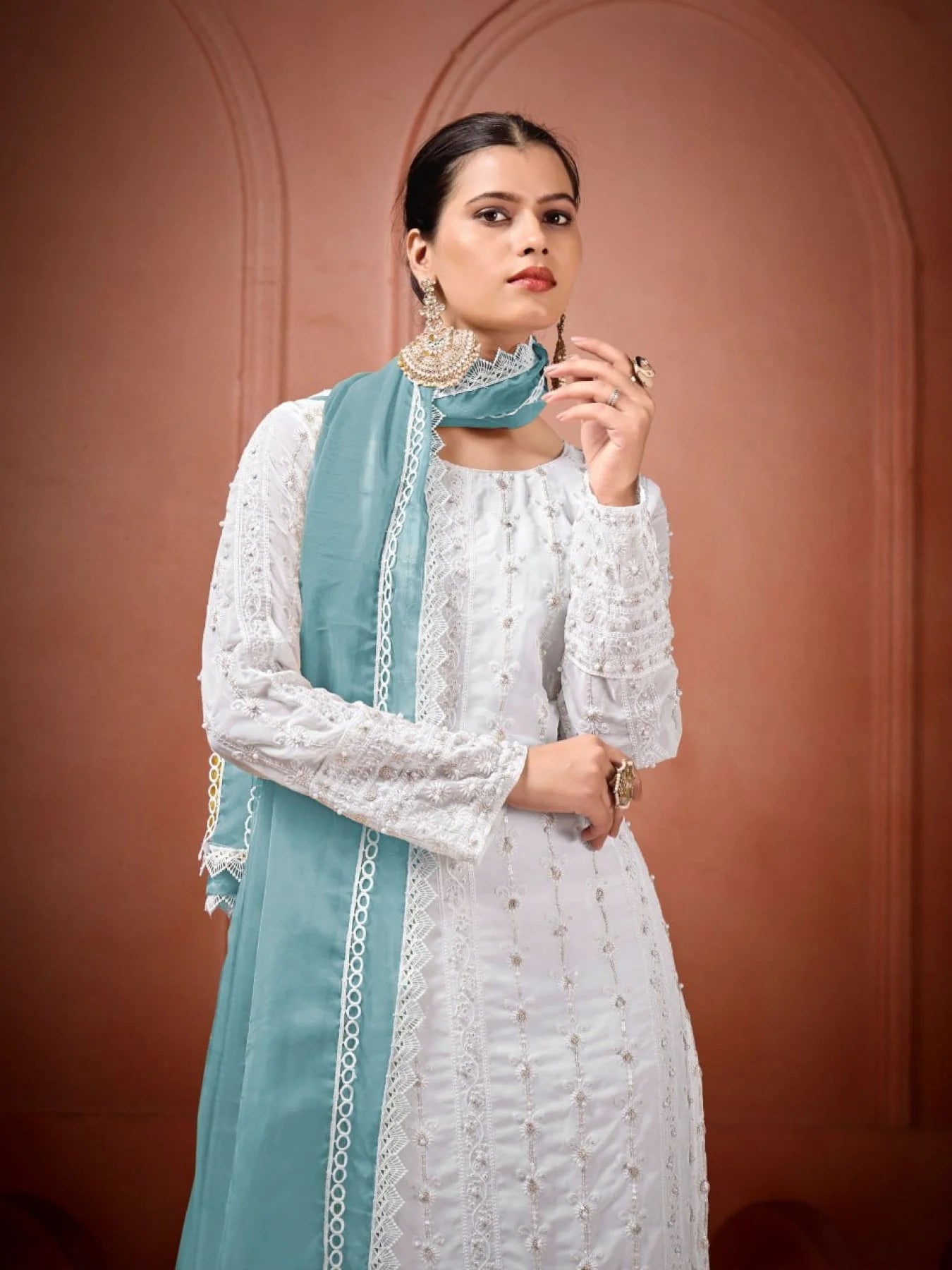 Buy Premium Readymade Georgette Embroidered Suits Online Best Price for Clothing Wholesalers
