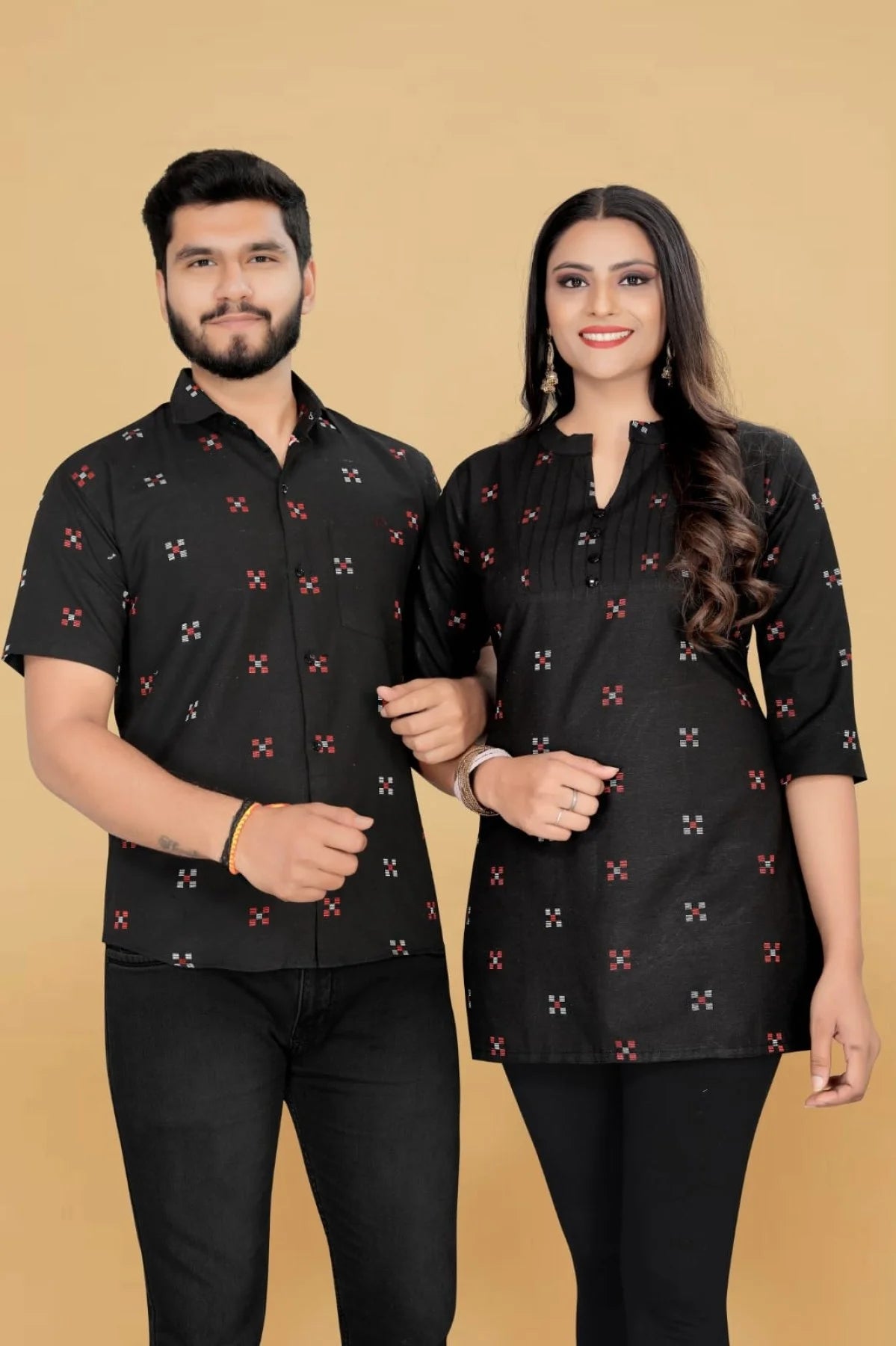 Presenting Tunic top& Short Kurta Couple combo