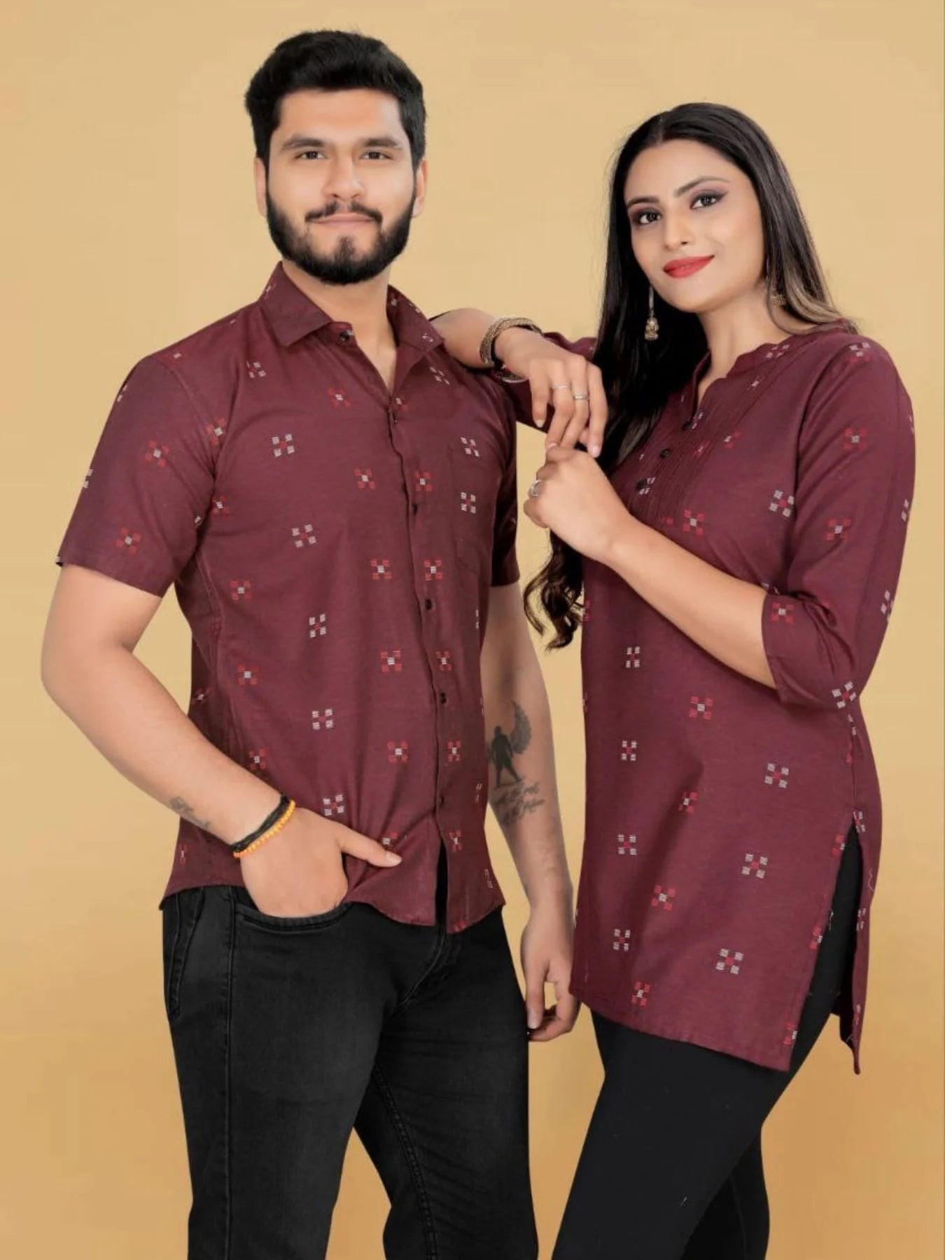 Couple Special Premium Linen Cotton Tunic Top Short Kurta Collection