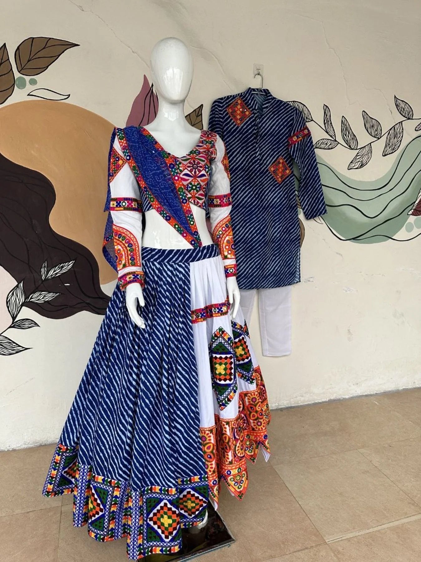 Couple Special Heavy Muslin Lehenag Choli
