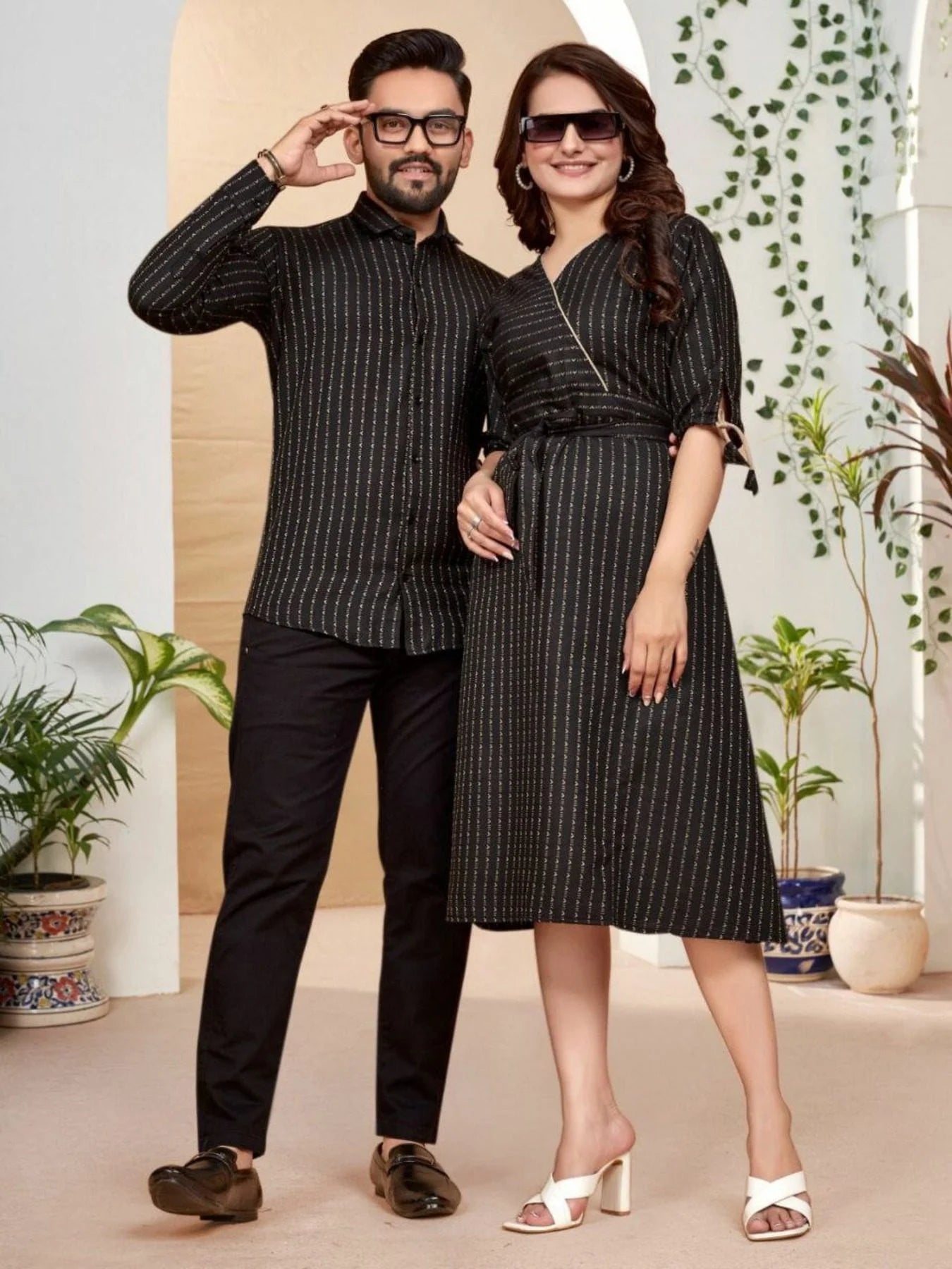 Presenting For Couple Mens Shirt Female Tunic Combo