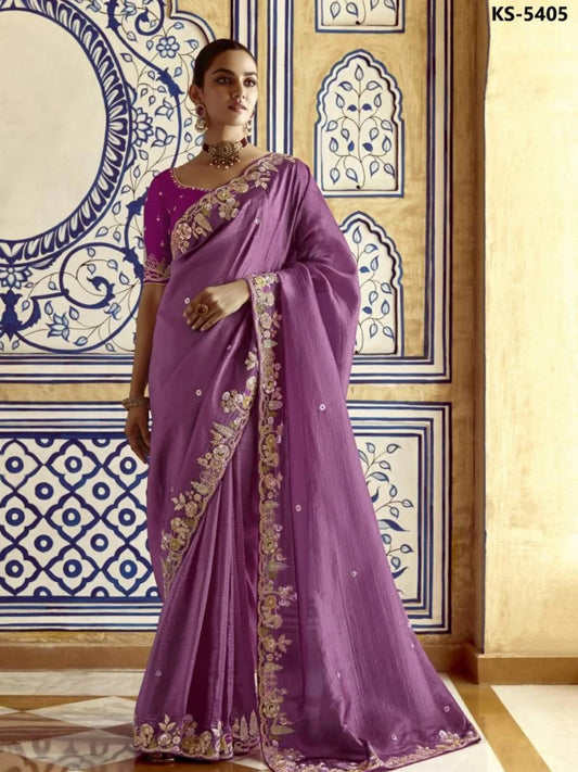Wholesale Designer Silk Wedding Saree Celebrate in Style with Embellished Blouse