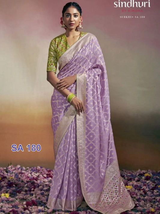 Ethnic Wear Special Designer Saree in Pure Dola Silk with Fancy Blouse Wholesaler
