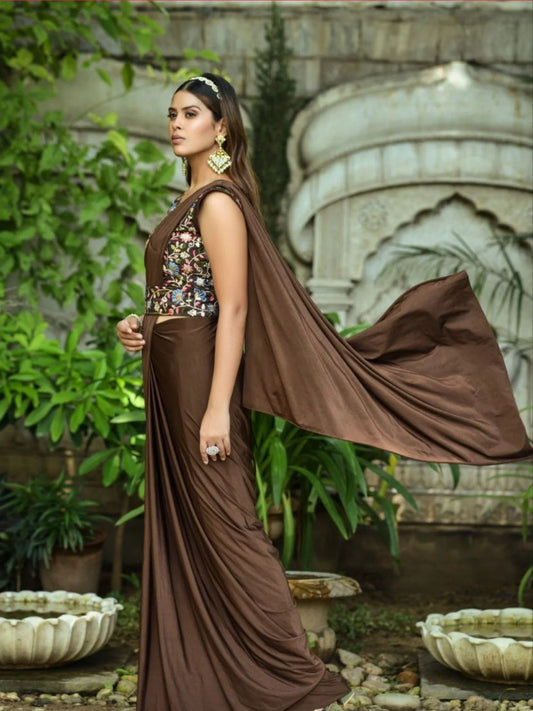 Premium Malai Pure Lycra Saree