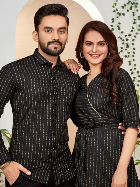 Presenting For Couple Mens Shirt Female Tunic Combo