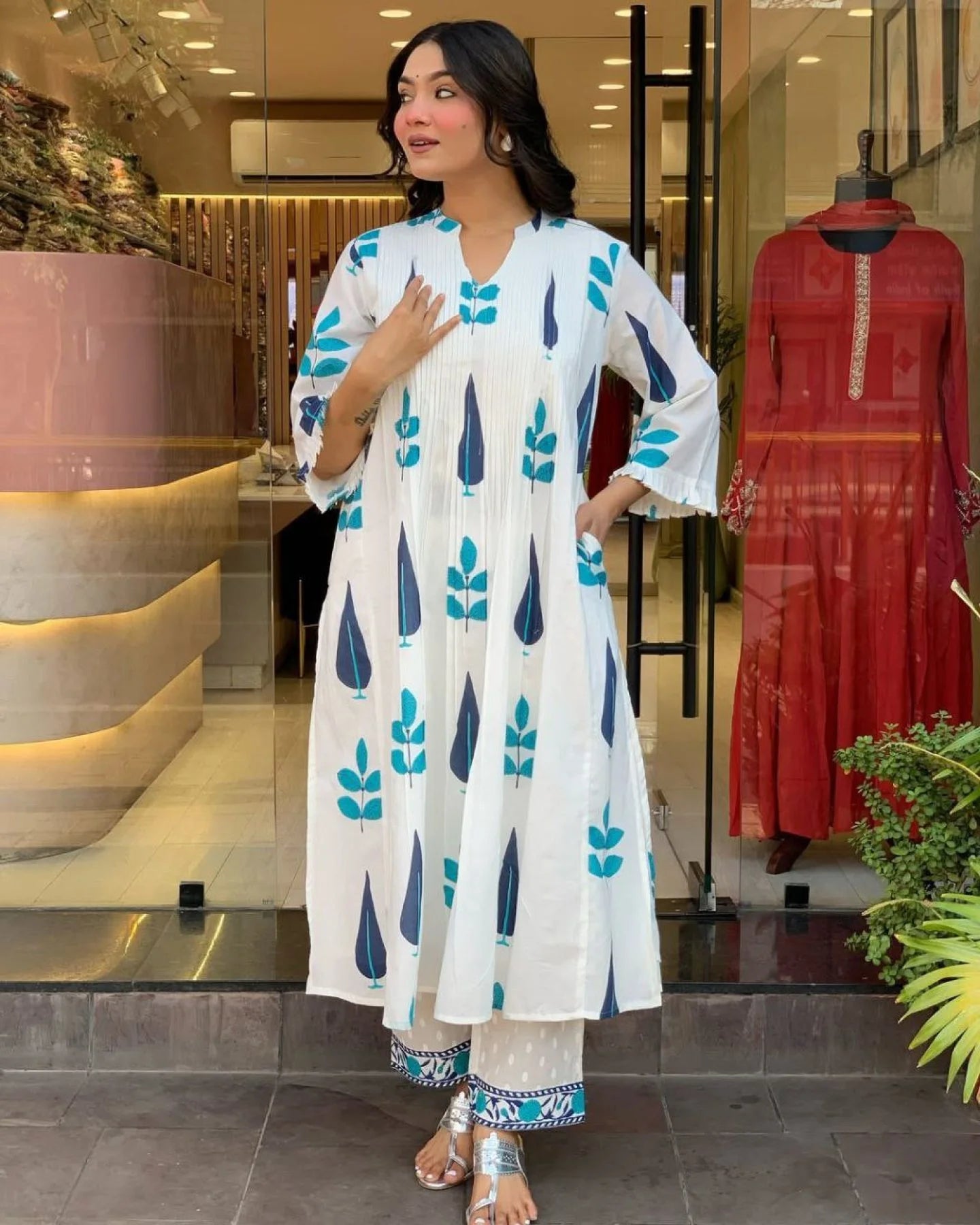 Premium Mul Cotton Kurta Set with Lining Pockets Everyday Ethnic Fashion for Girls Women Ready to Wear Collection Best Price