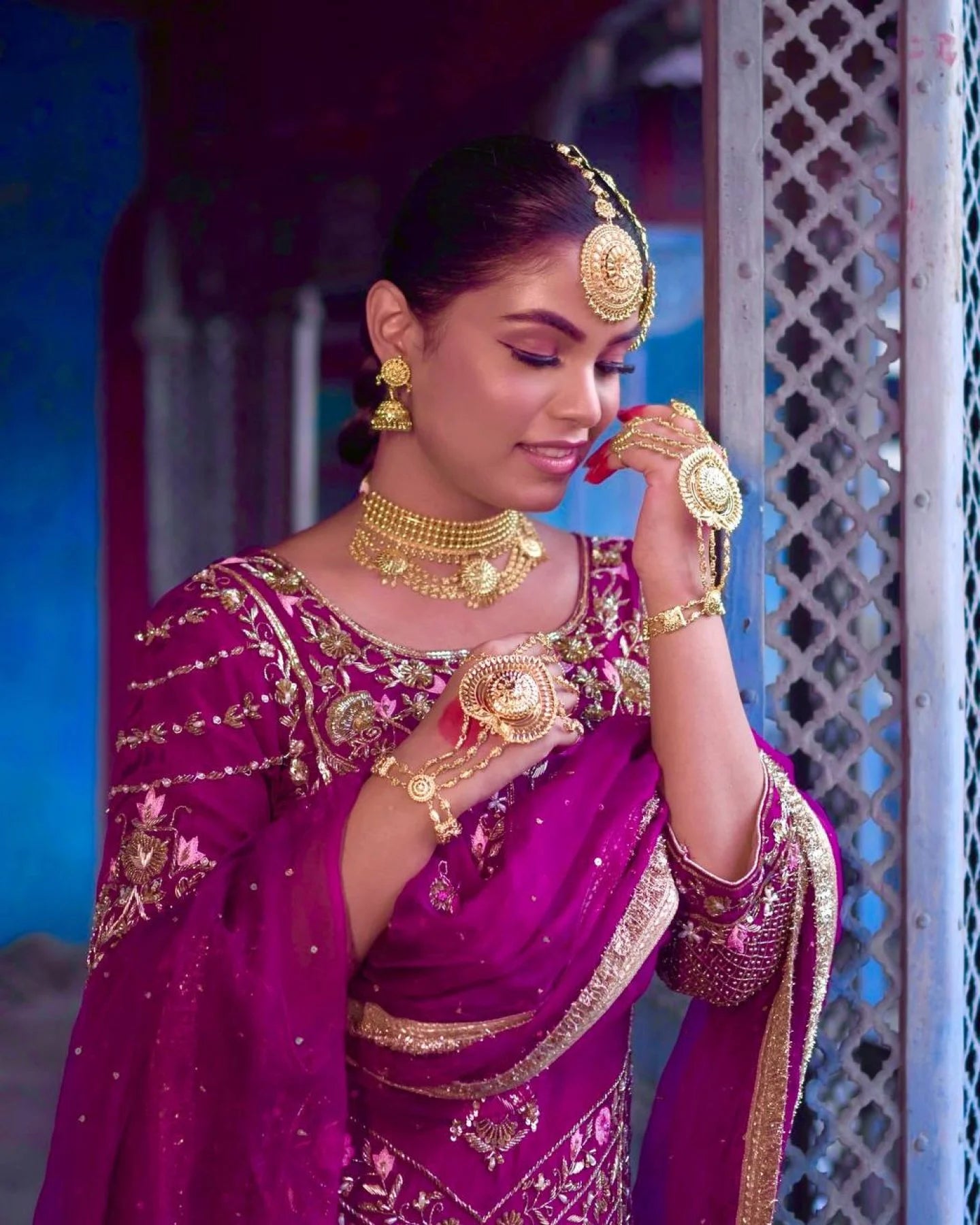 Exclusive Party Wear Readymade 3 Piece Set Pure Chinon Silk Kurti with Embroidery Sequin Work Heavy Set