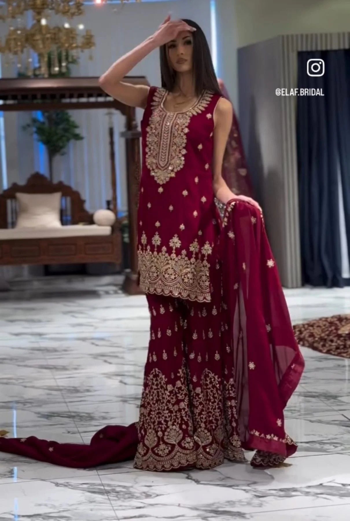 Stylish Embroidered Georgette Kurti Plazo Set with Dupatta Best Price Ready to Wear Ensemble